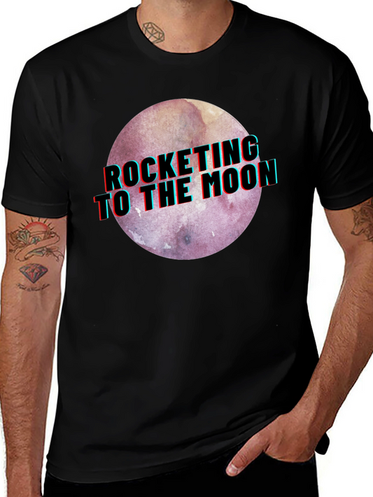Rocketing to the Moon Graphic T-Shirt