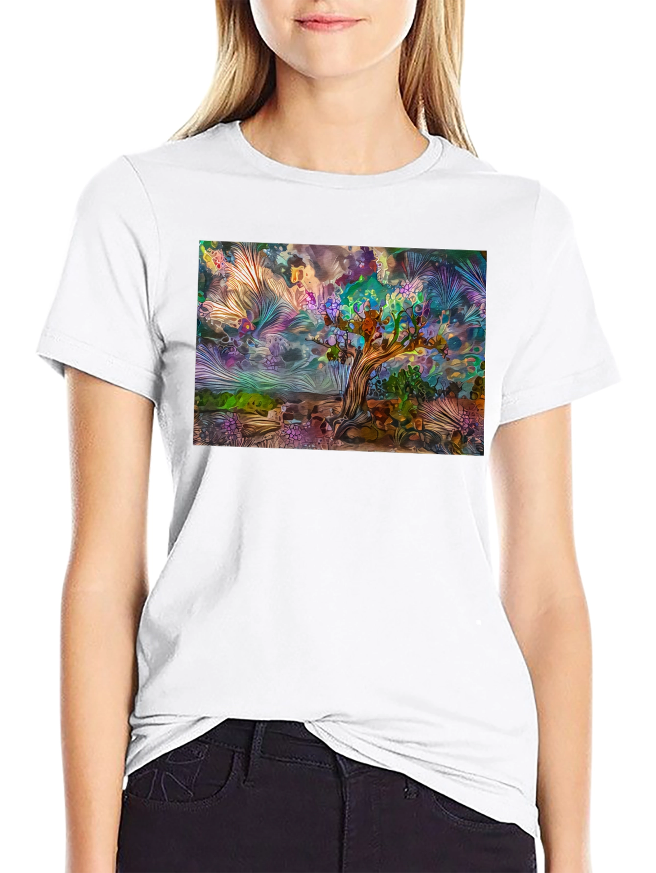Artistic Landscape Graphic Tee