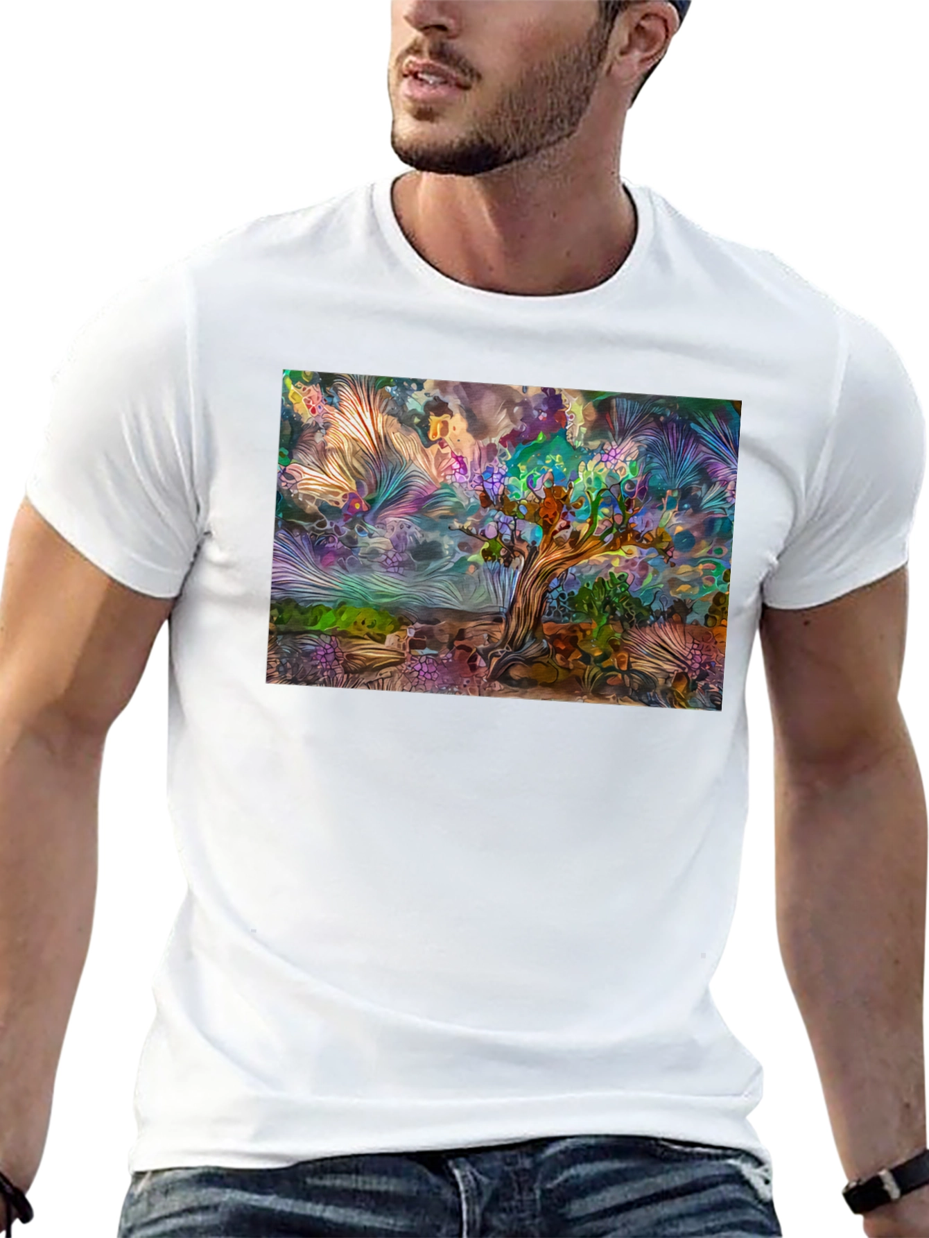 Artistic Landscape Graphic Tee