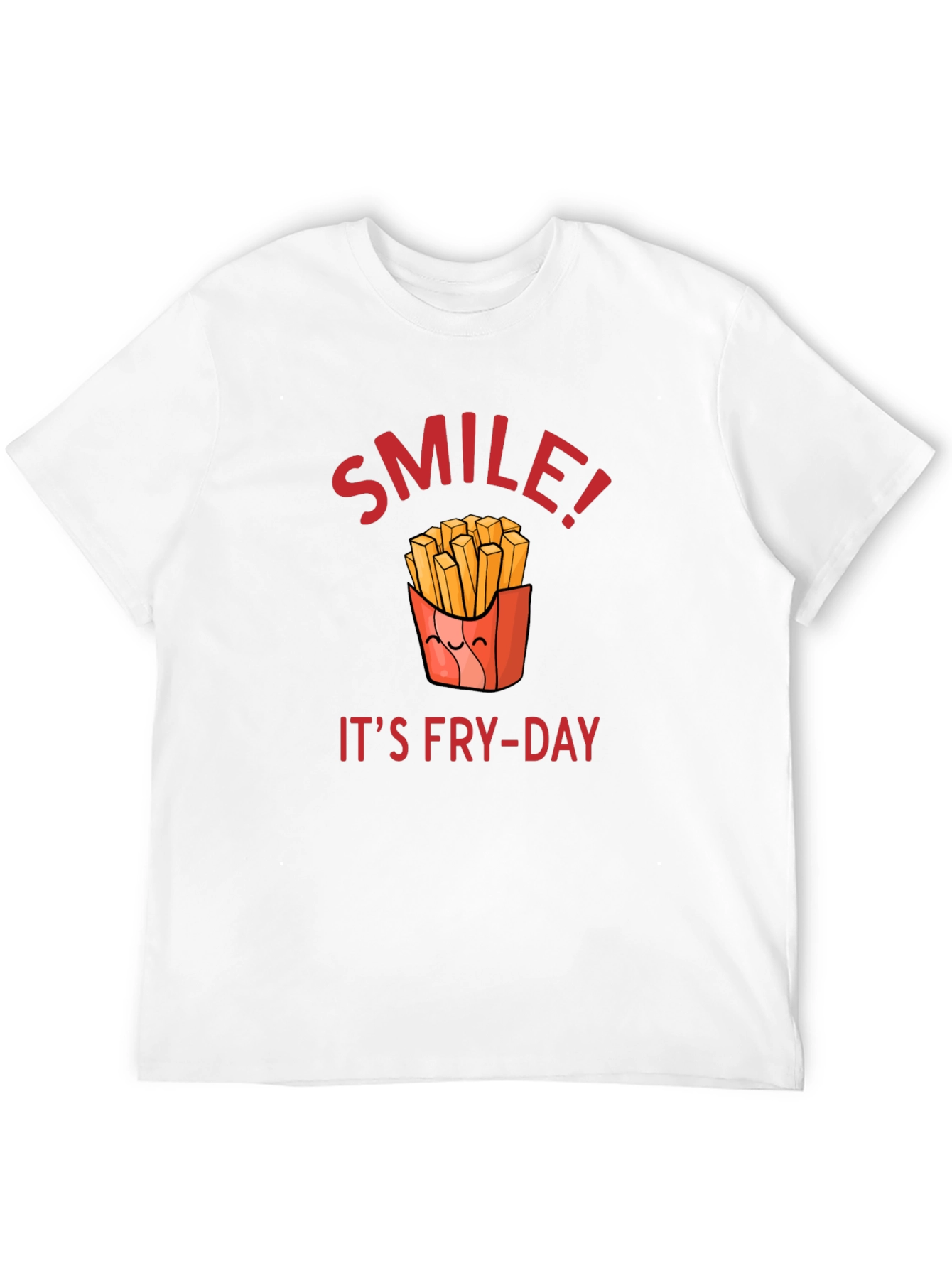 Smile Its Fry-Day T-Shirt | Fun Food Tee