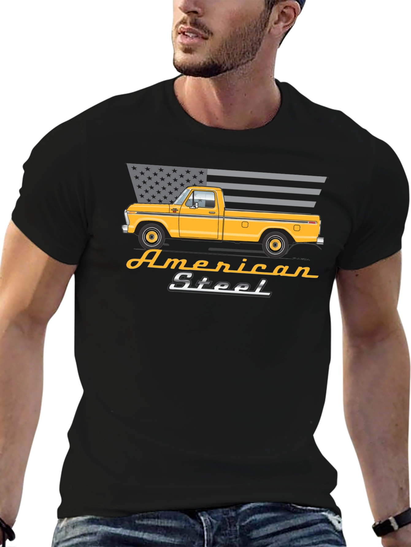American Steel Truck Graphic T-Shirt