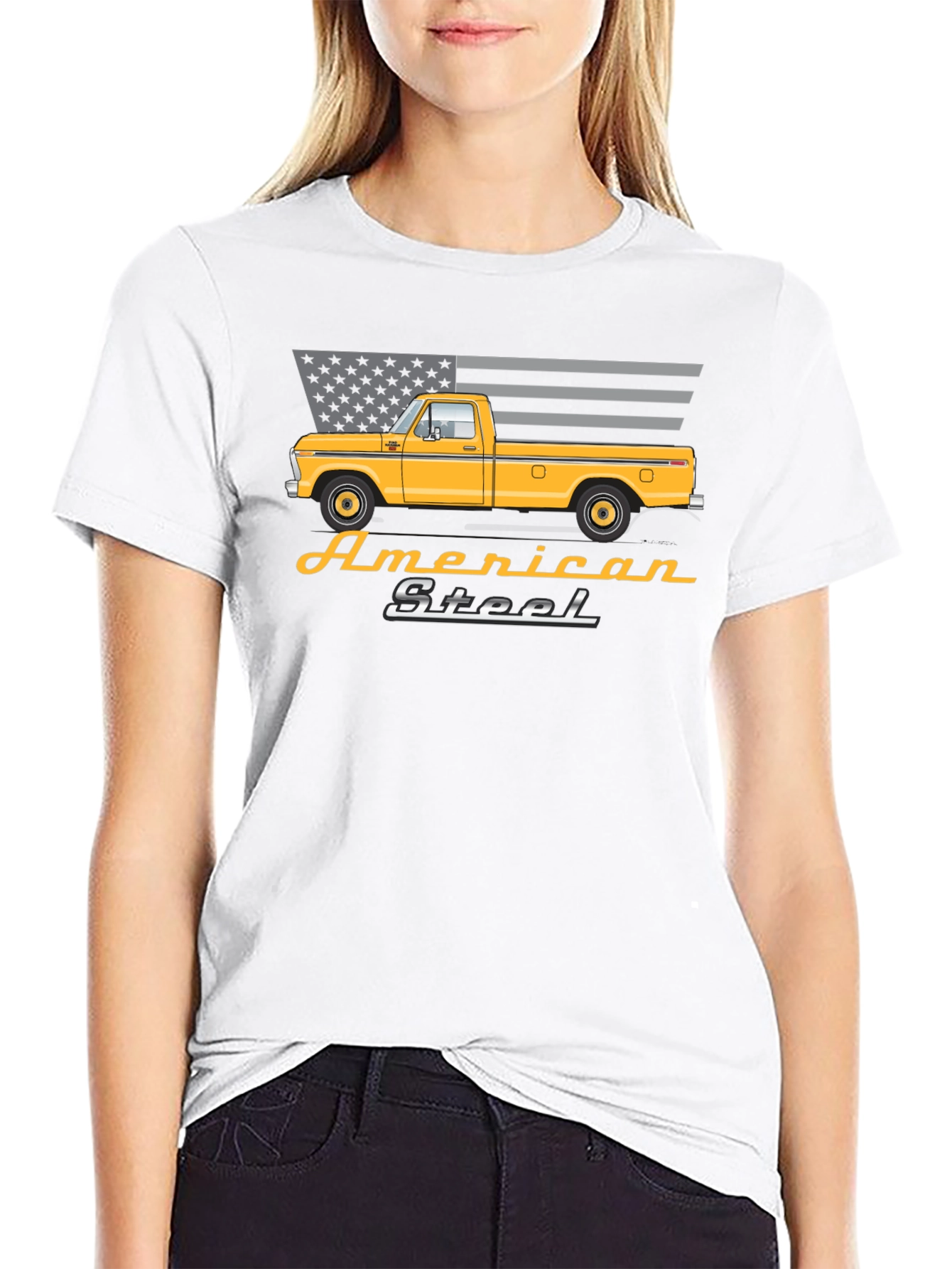 American Steel Truck Graphic T-Shirt