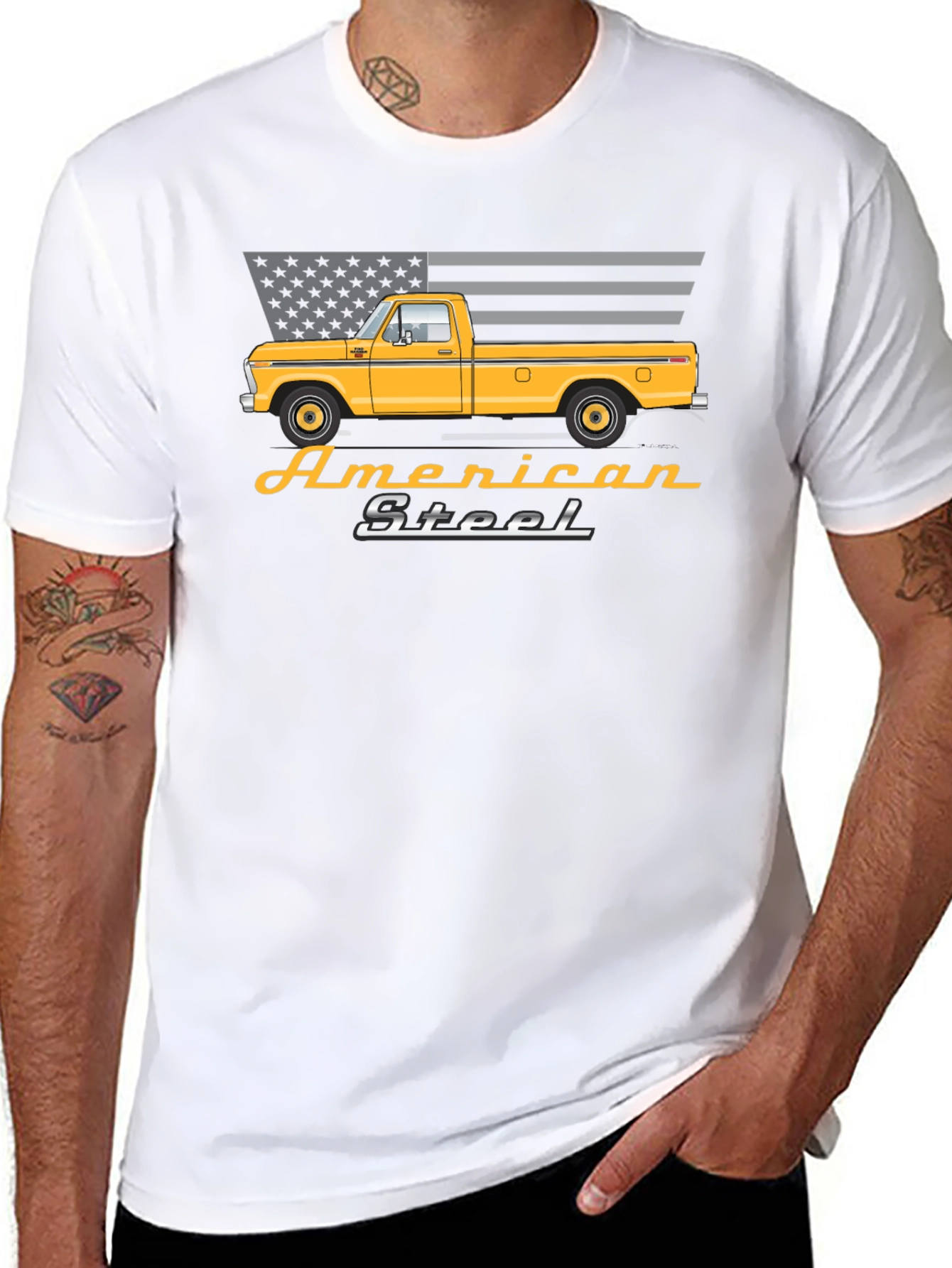 American Steel Truck Graphic T-Shirt