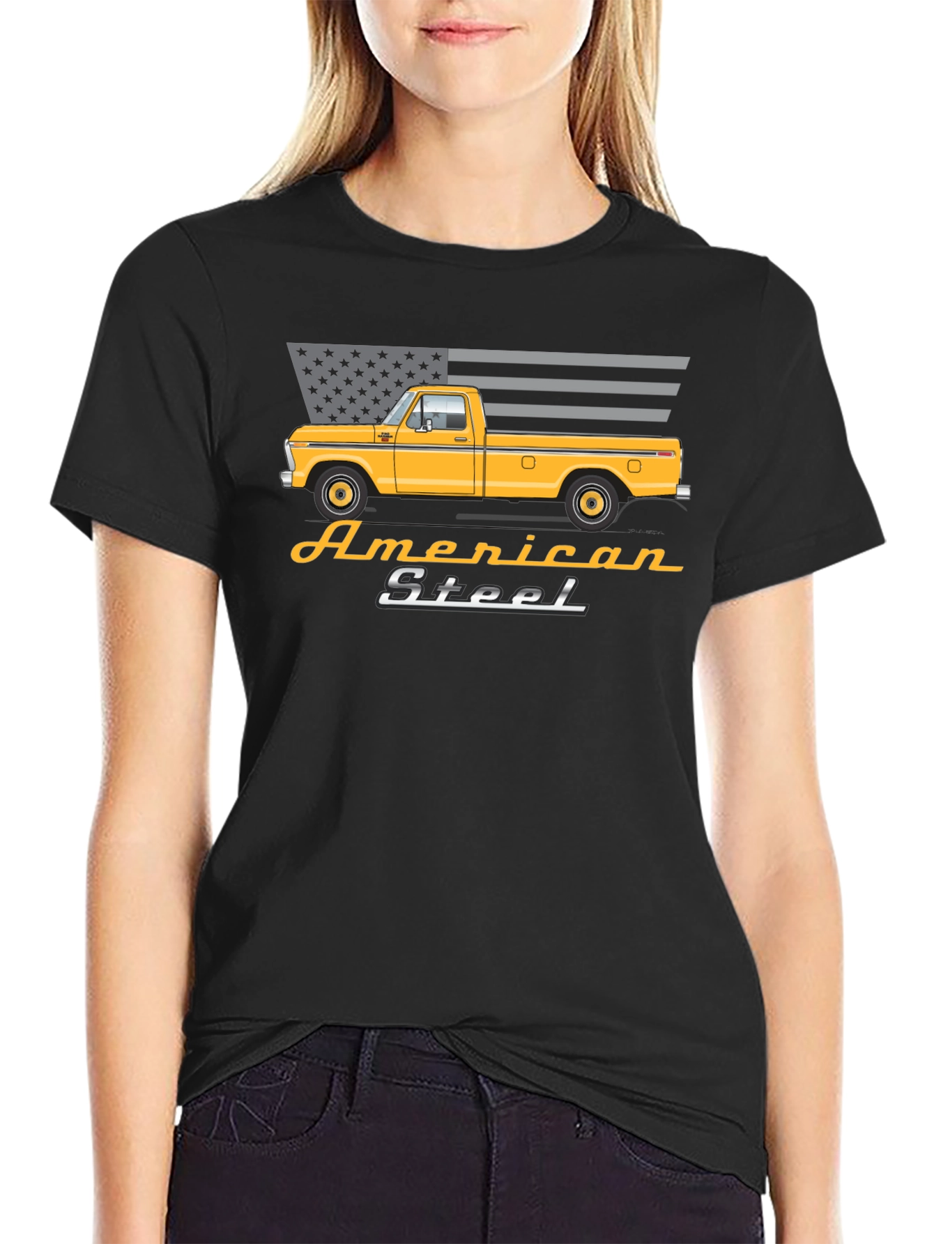 American Steel Truck Graphic T-Shirt