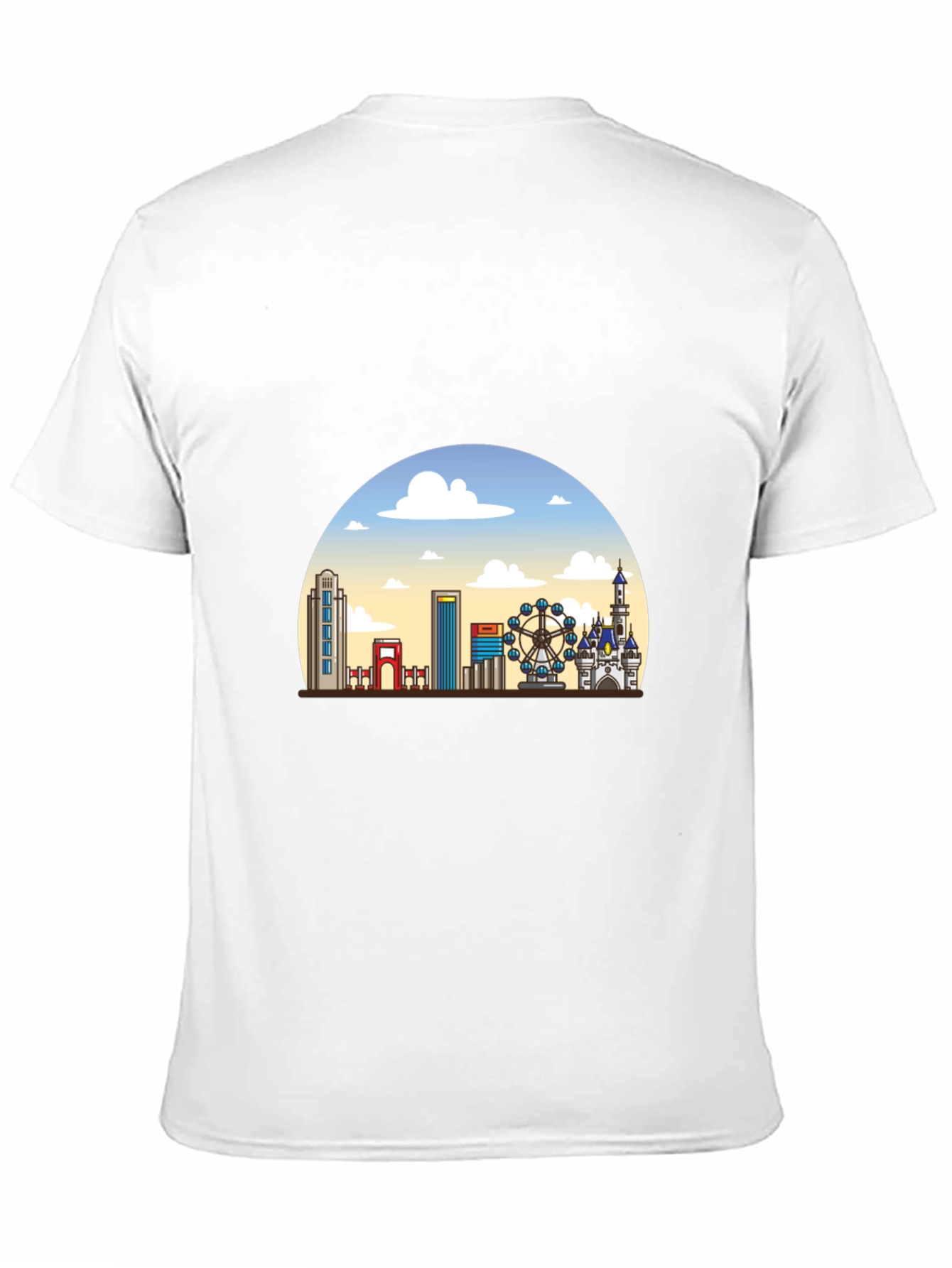 Skyline Graphic T-Shirt - Black Casual Tee