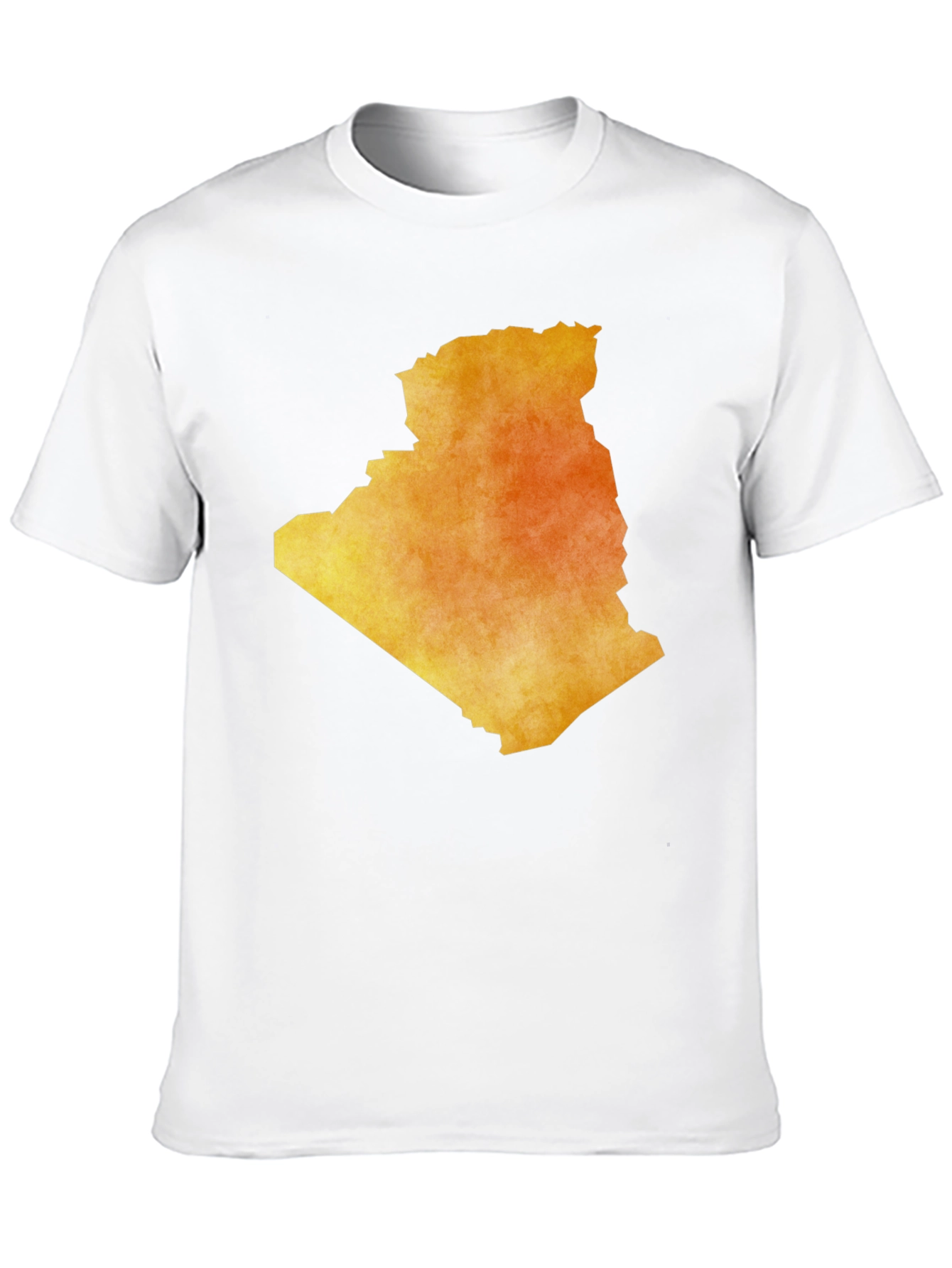 Algeria Map T-Shirt - Black Cotton Graphic Tee