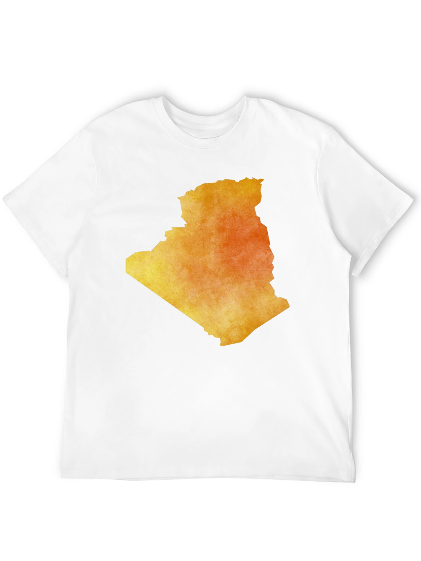 Algeria Map T-Shirt - Black Cotton Graphic Tee