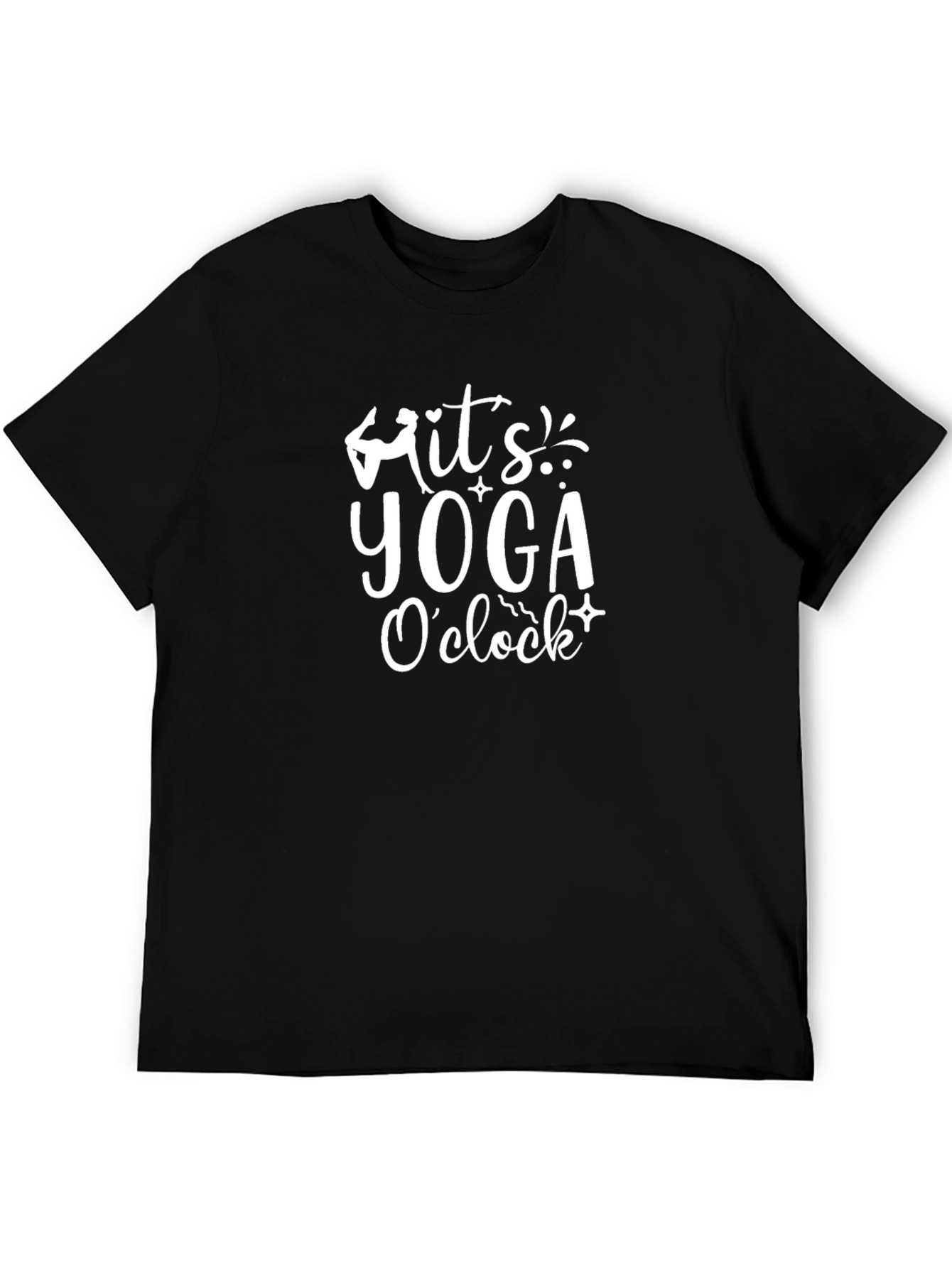Yoga Oclock Black Graphic Tee