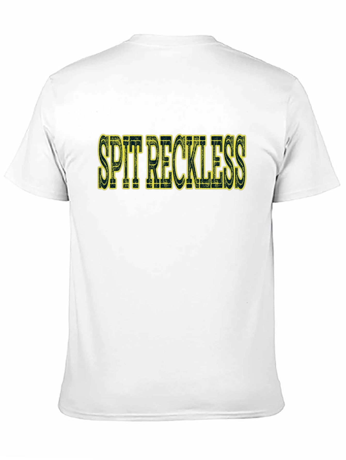 Spit Reckless Graphic Tee - Bold Black T-Shirt