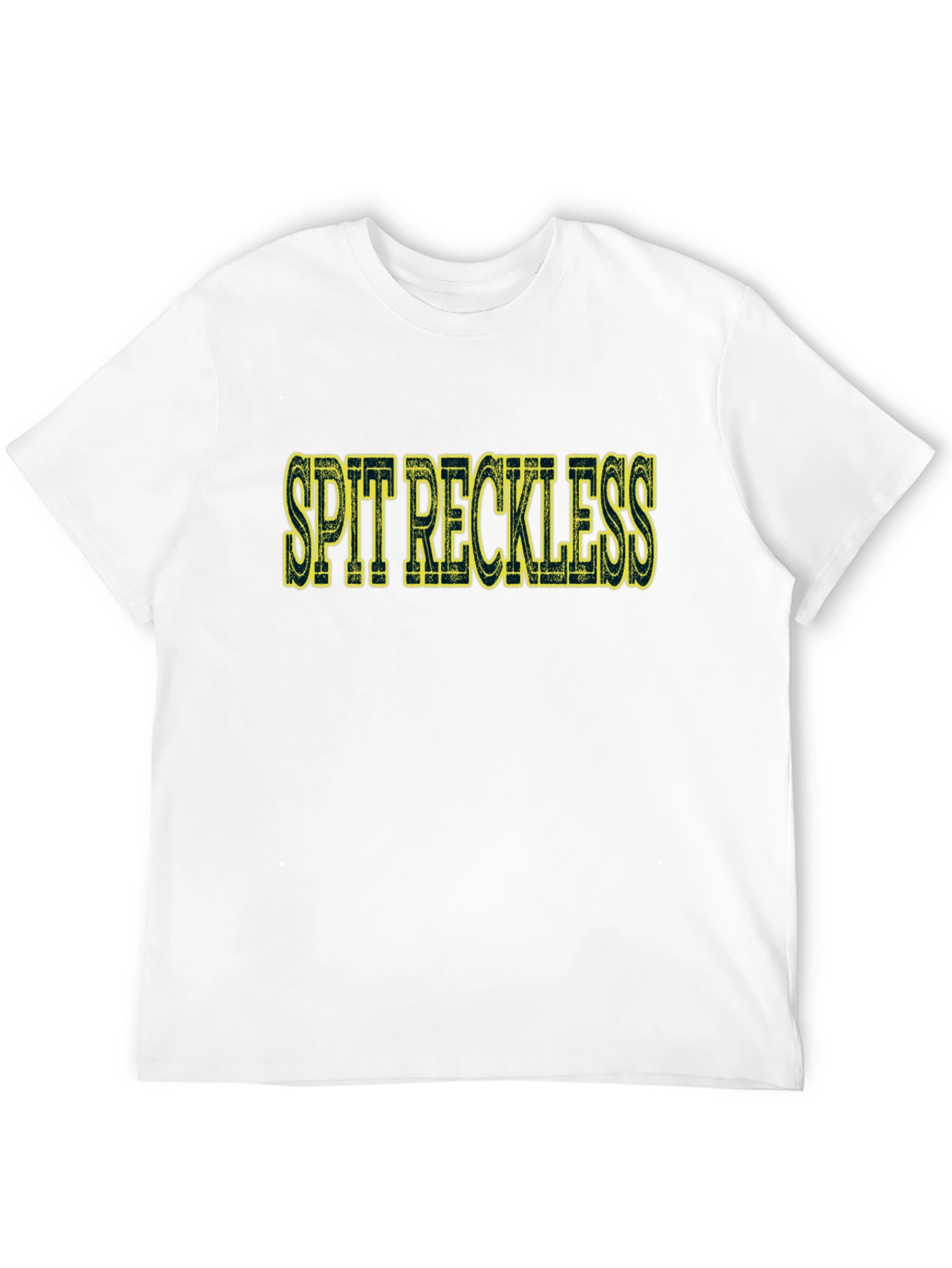 Spit Reckless Graphic Tee - Bold Black T-Shirt