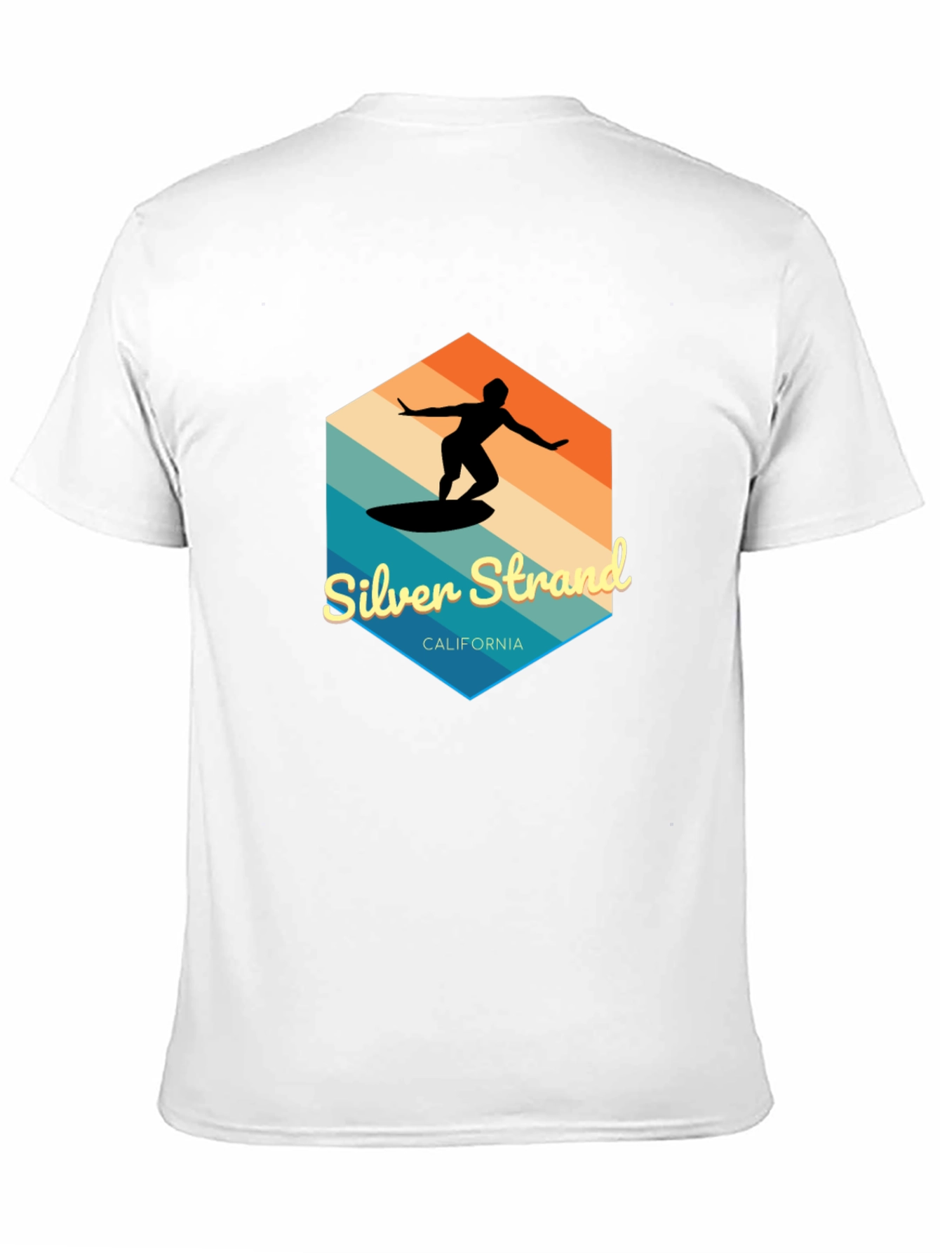 Silver Strand California Surfer Graphic Tee