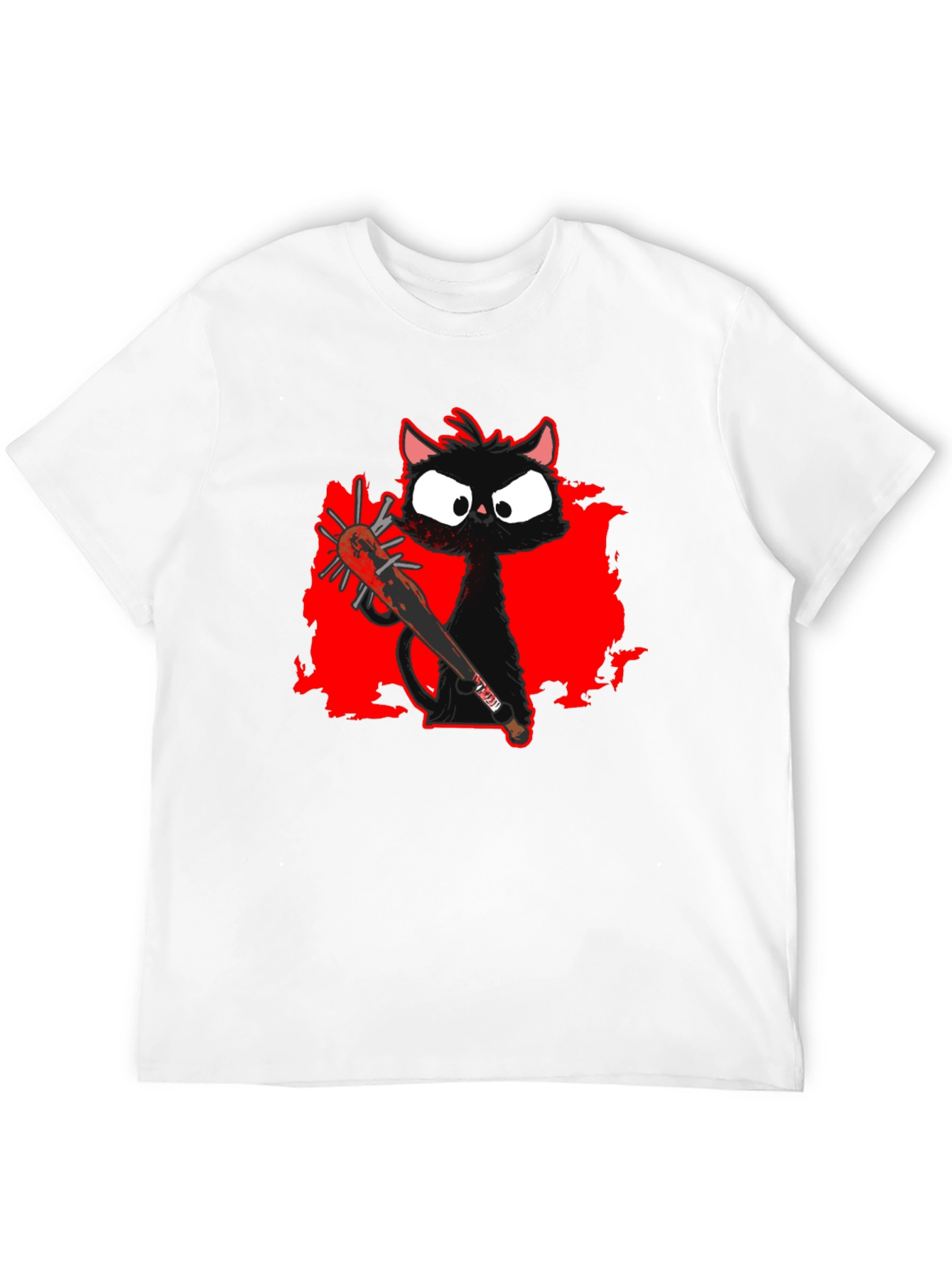 Spooky Cat Baseball Tee
