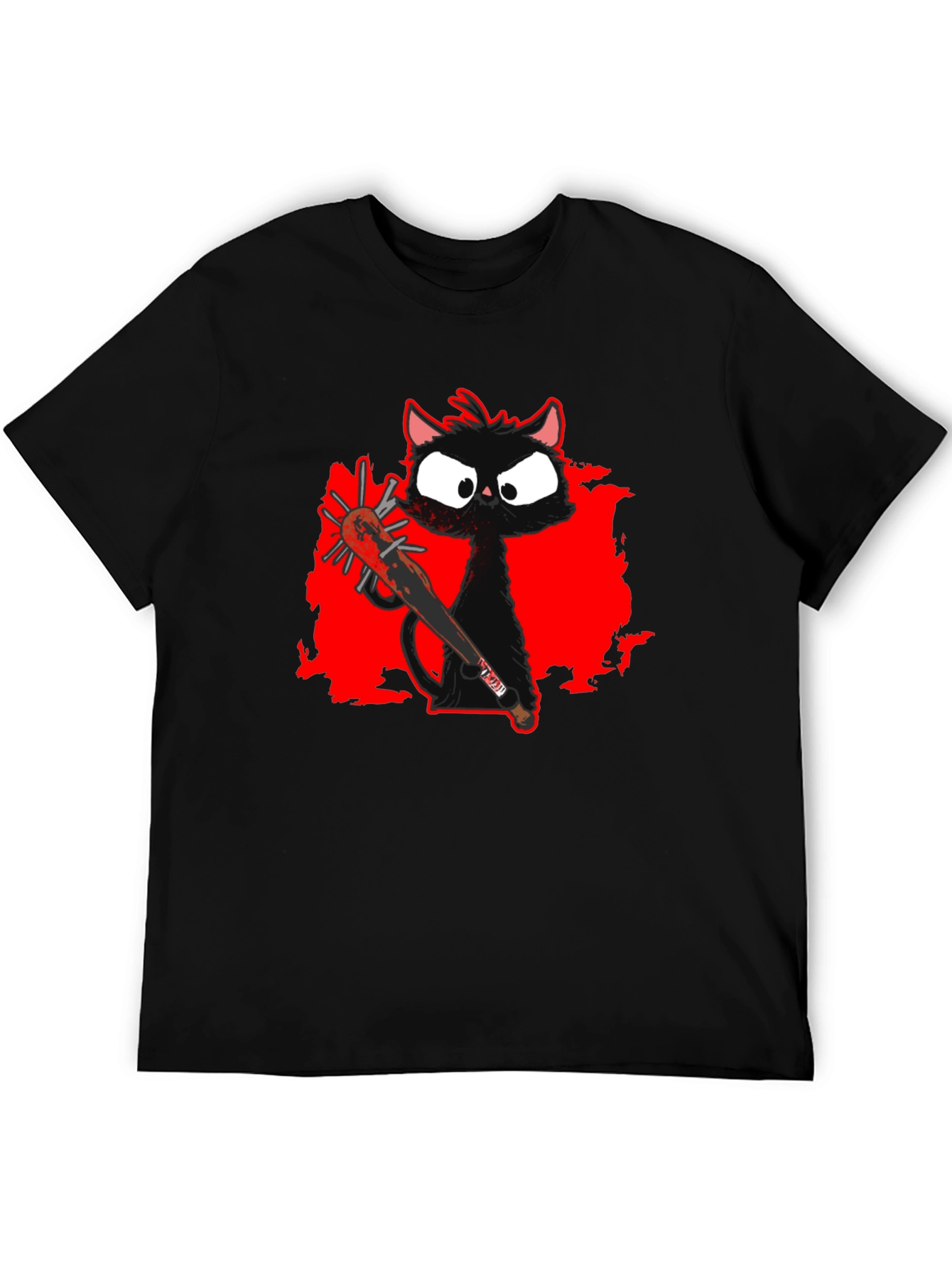 Spooky Cat Baseball Tee