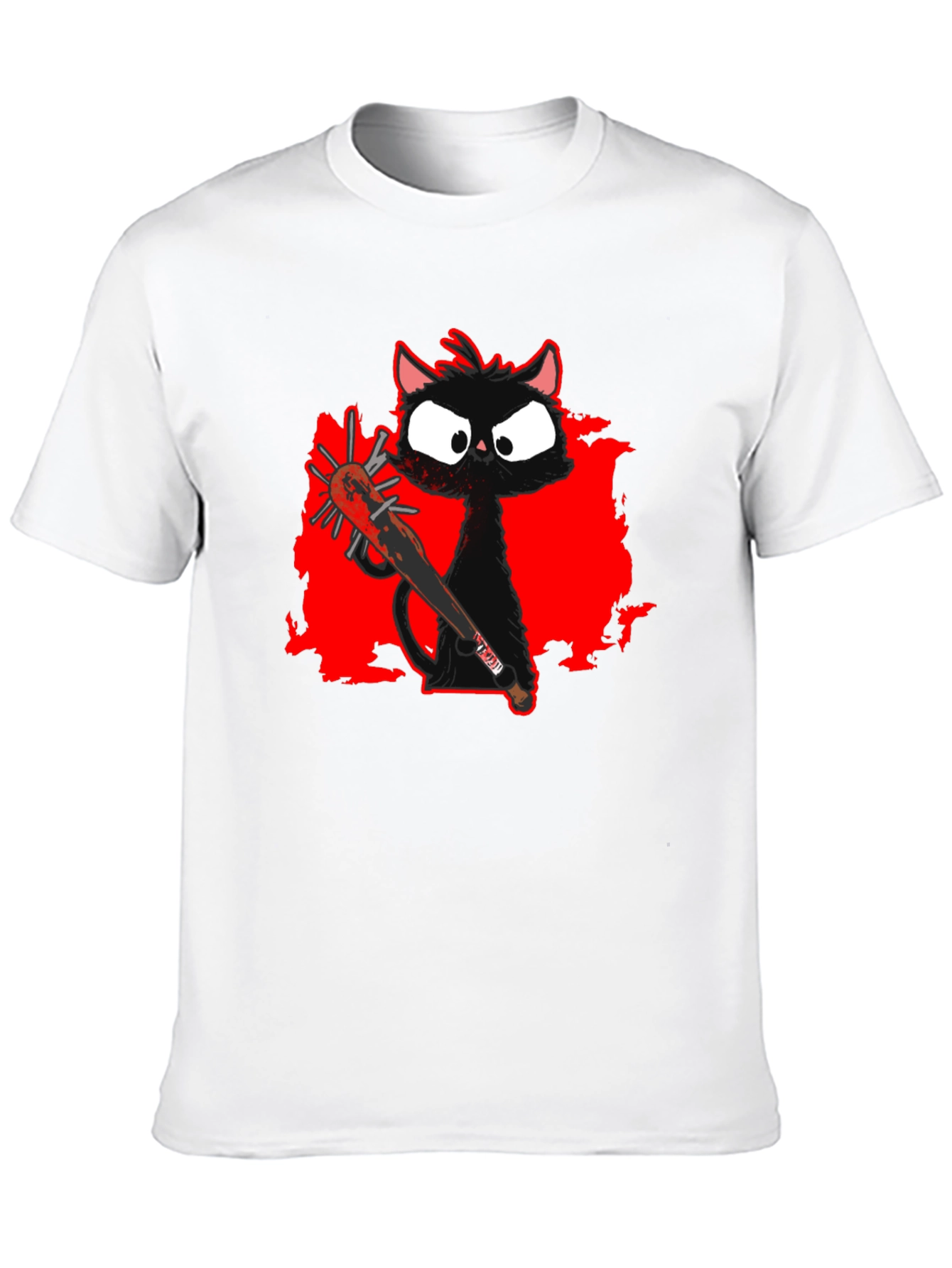 Spooky Cat Baseball Tee