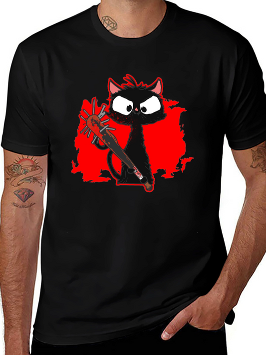 Spooky Cat Baseball Tee