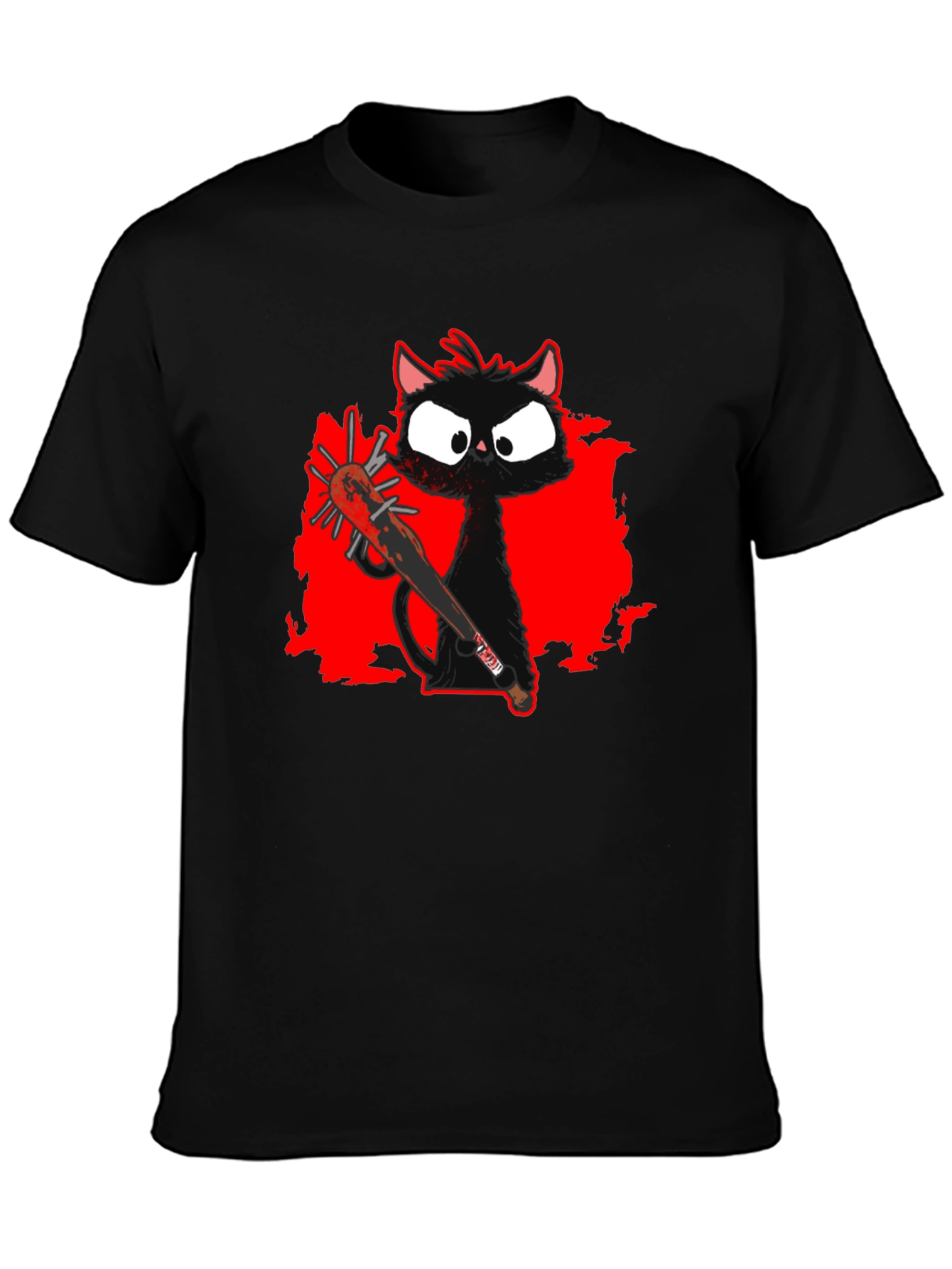 Spooky Cat Baseball Tee