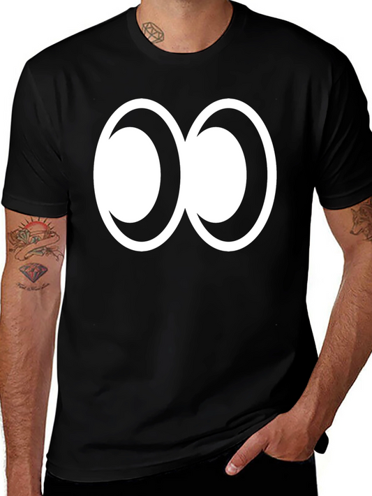 Abstract Infinity Symbol Graphic Tee - Black