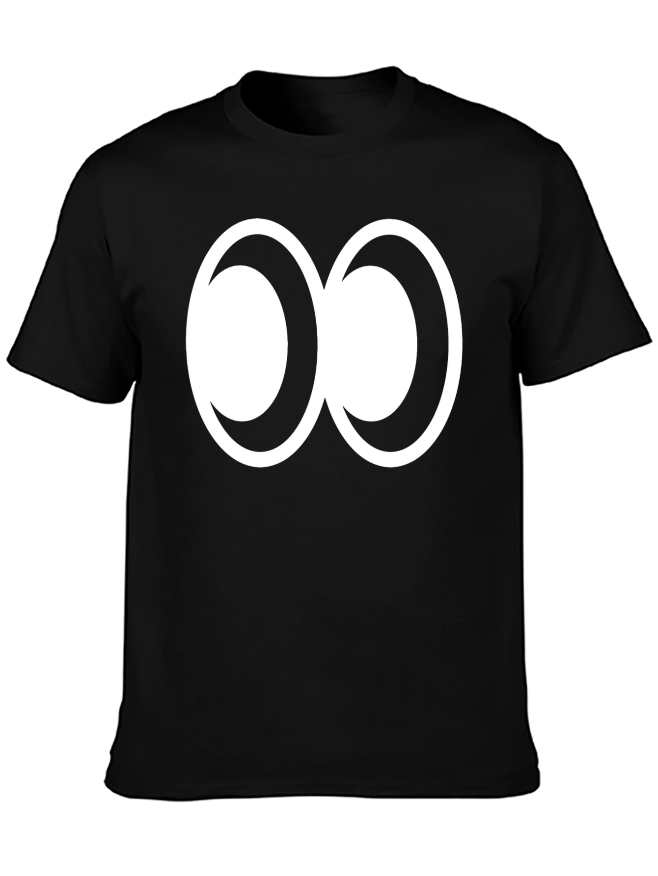 Abstract Infinity Symbol Graphic Tee - Black