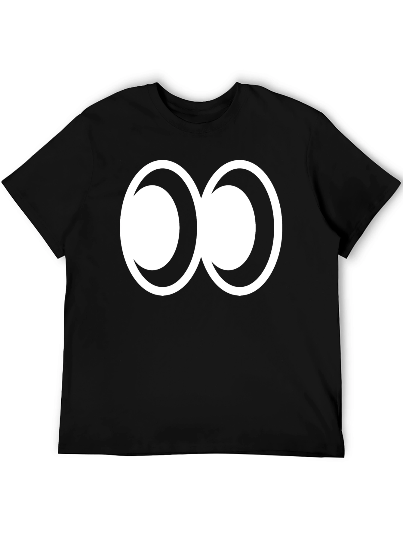 Abstract Infinity Symbol Graphic Tee - Black