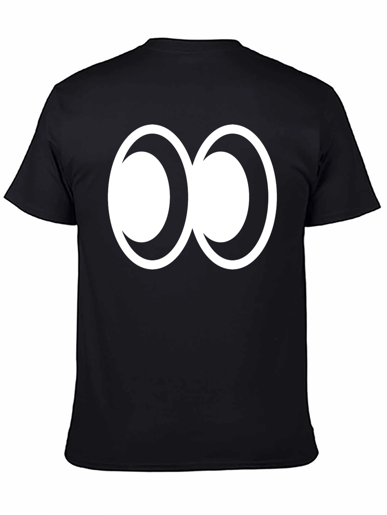 Abstract Infinity Symbol Graphic Tee - Black