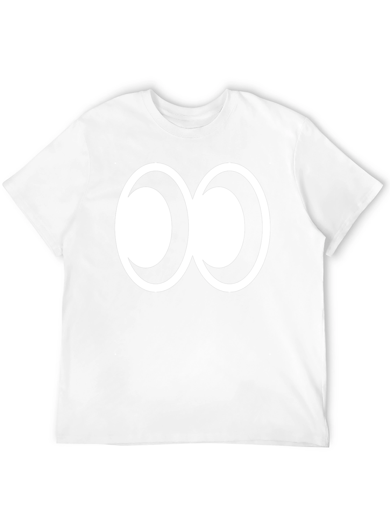 Abstract Infinity Symbol Graphic Tee - Black