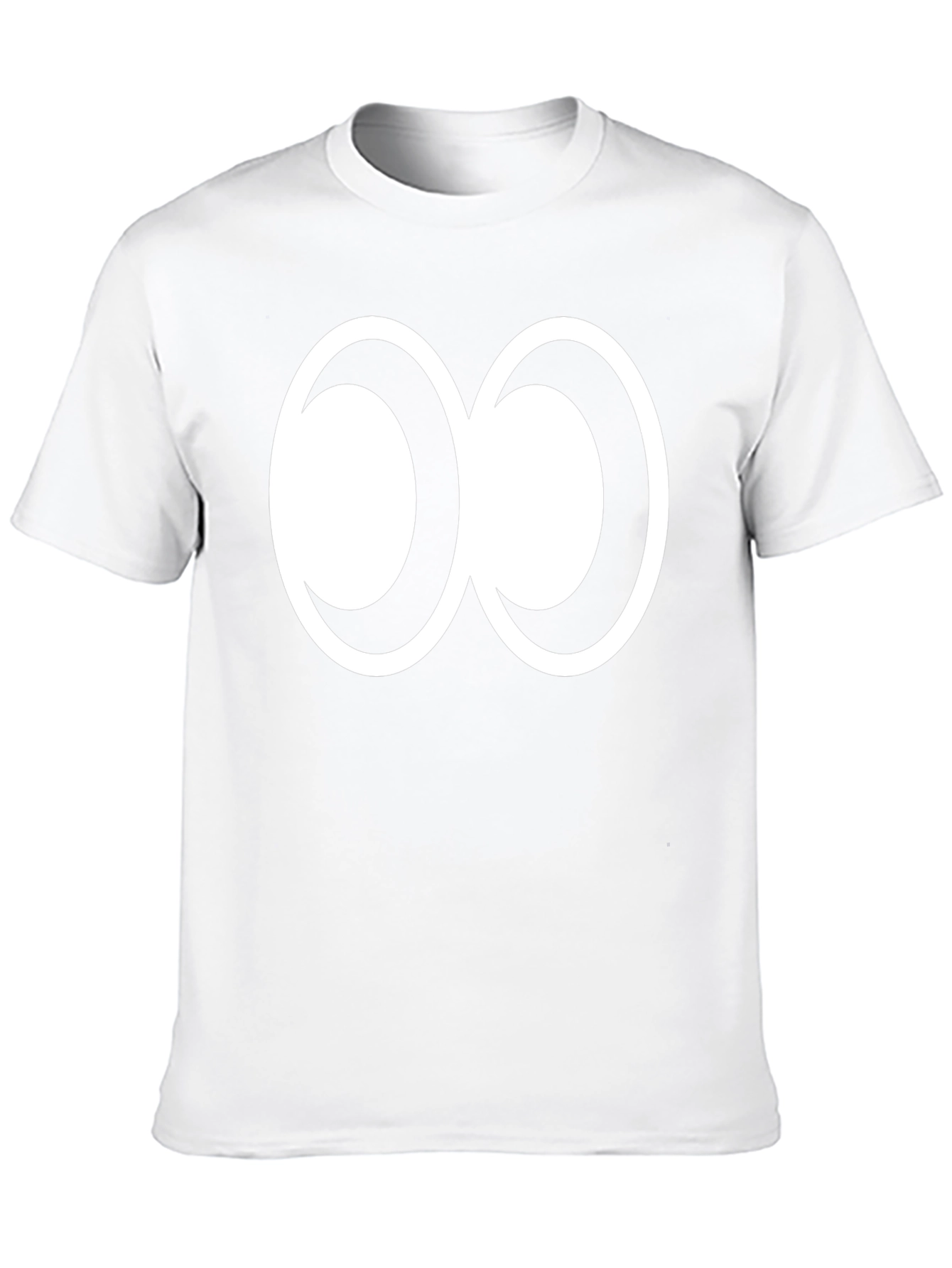 Abstract Infinity Symbol Graphic Tee - Black