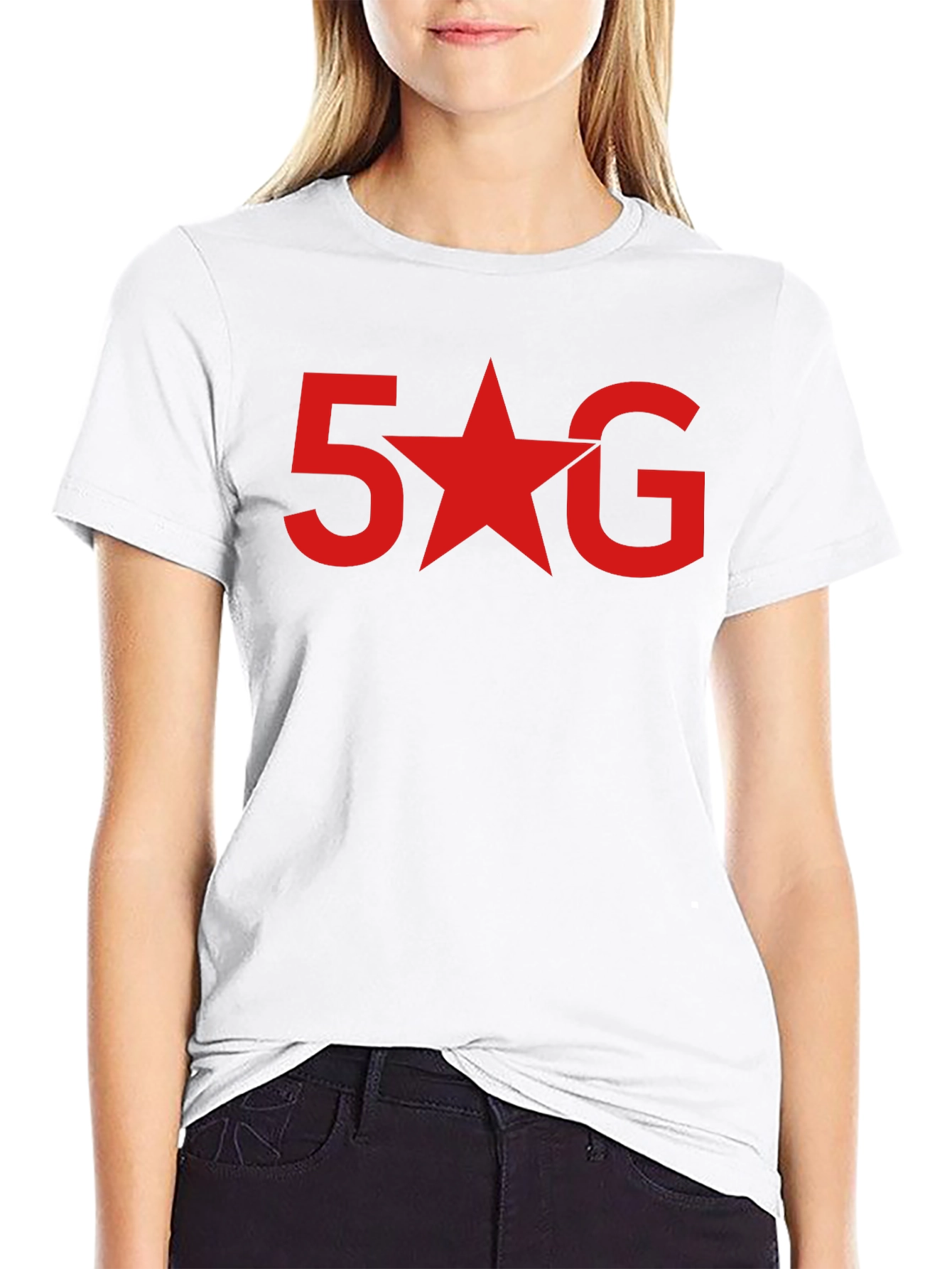5 Star G Graphic Tee - Modern Black T-Shirt