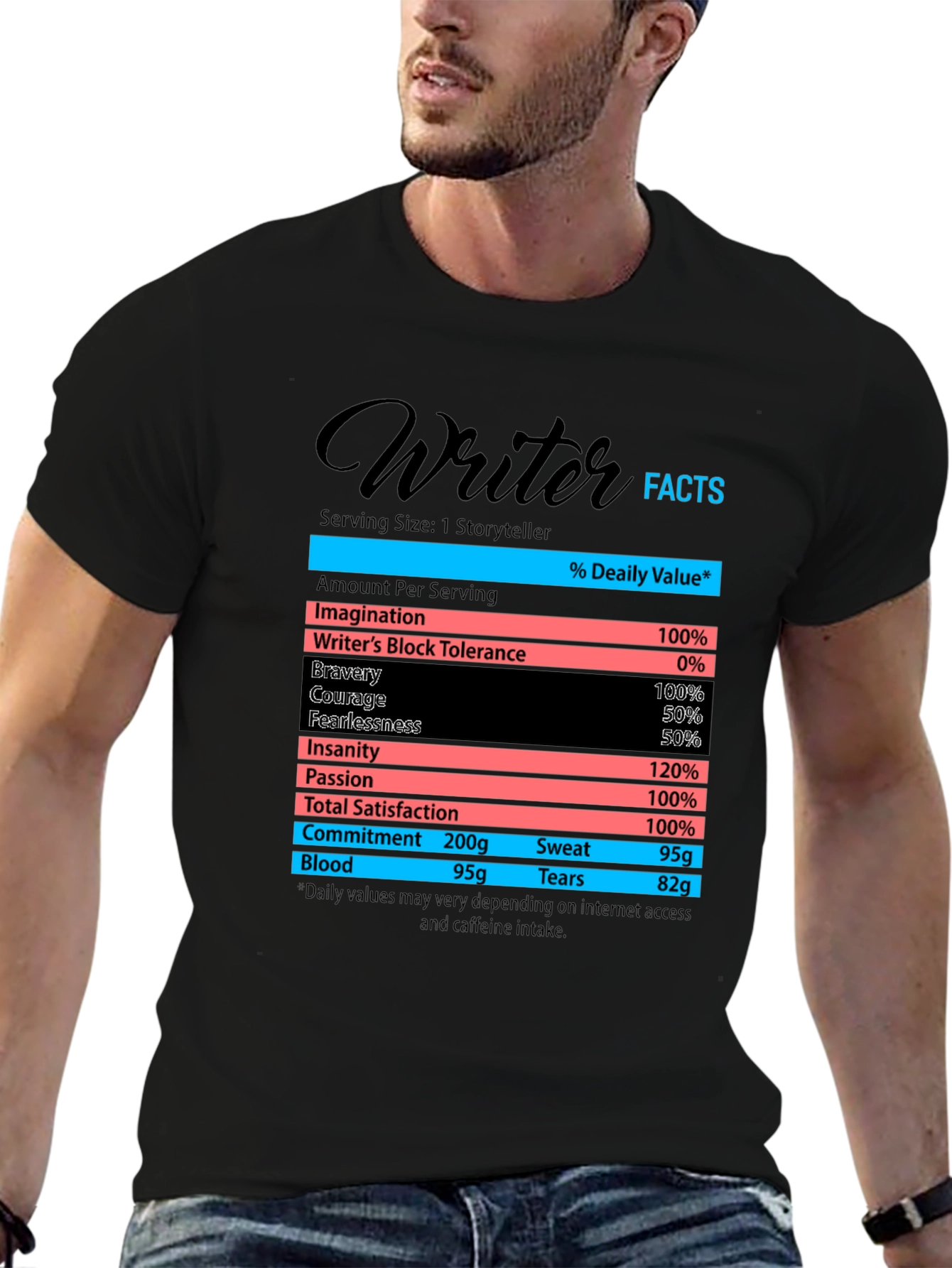 Writer Facts T-Shirt - Funny Storyteller Tee