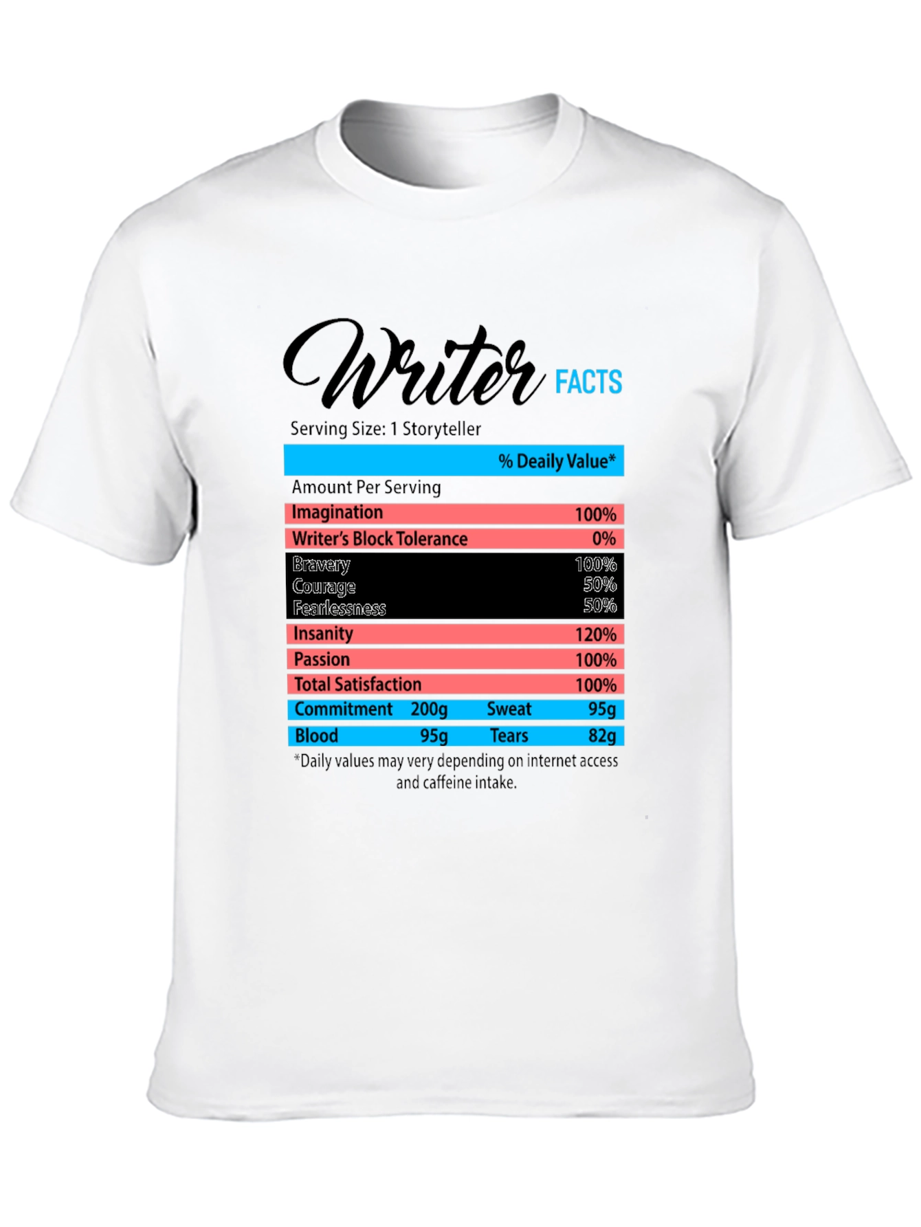 Writer Facts T-Shirt - Funny Storyteller Tee
