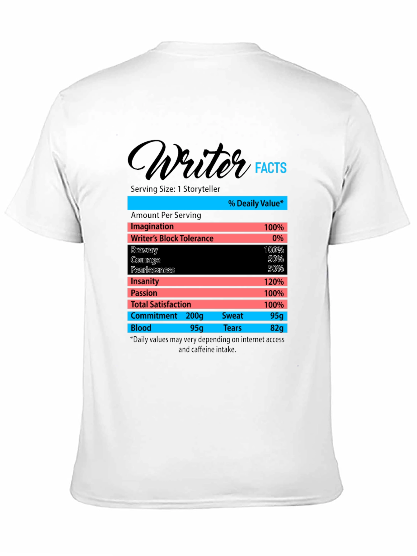 Writer Facts T-Shirt - Funny Storyteller Tee