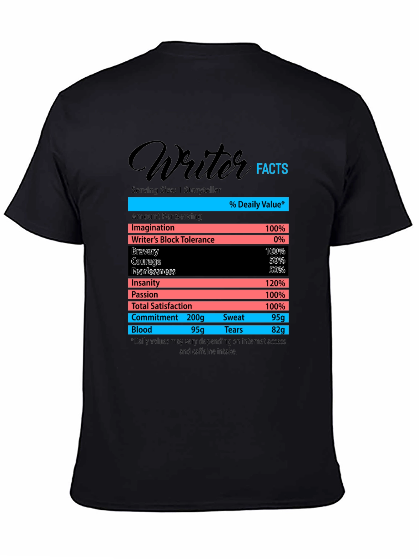 Writer Facts T-Shirt - Funny Storyteller Tee