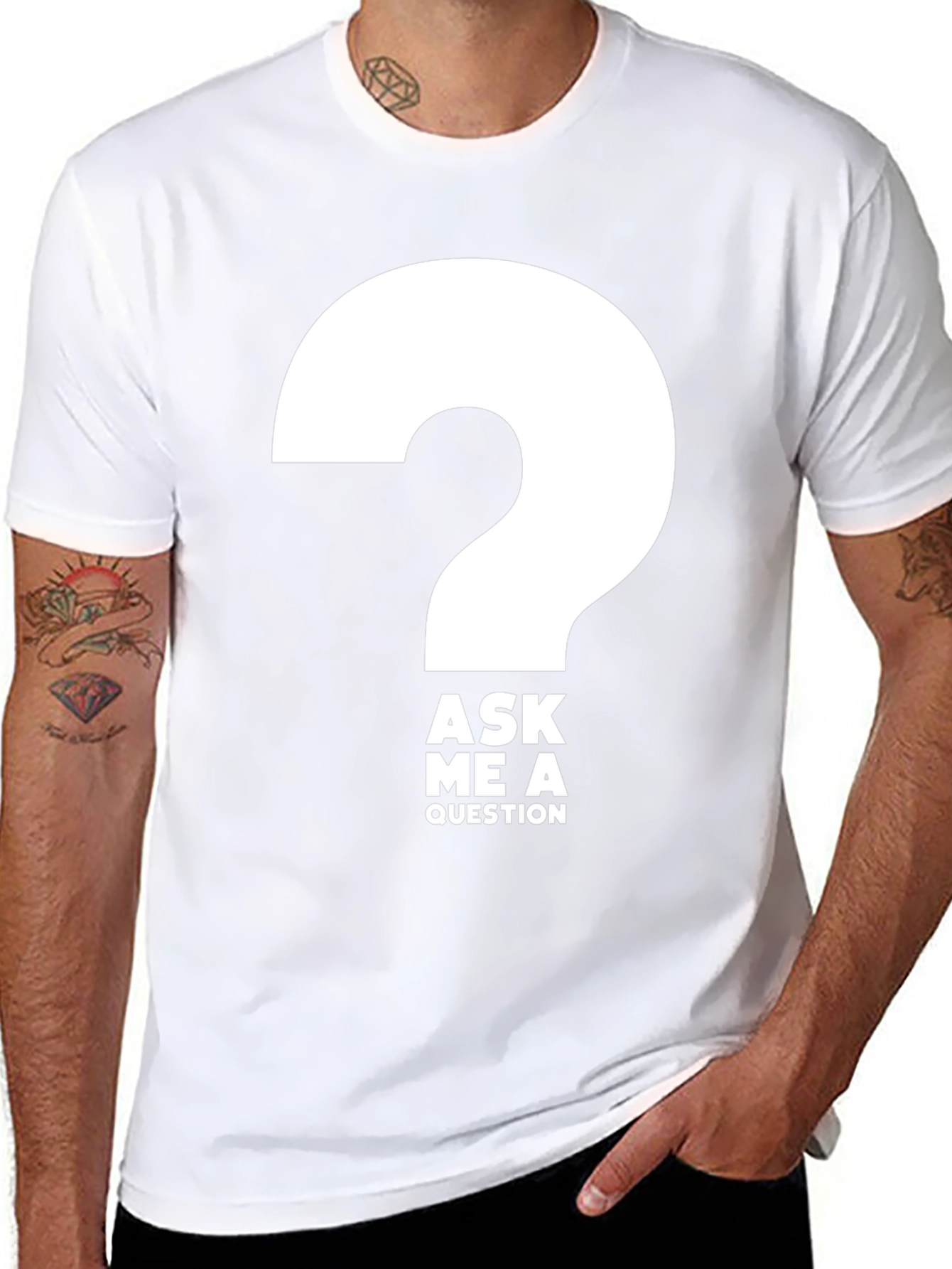 Ask Me a Question T-Shirt - Bold Graphic Tee