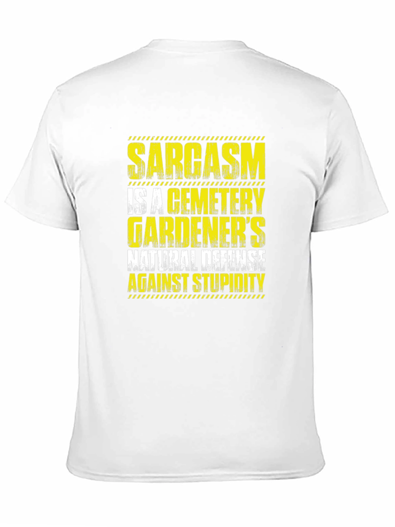 Sarcasm Cemetery Gardeners Defense Black T-Shirt