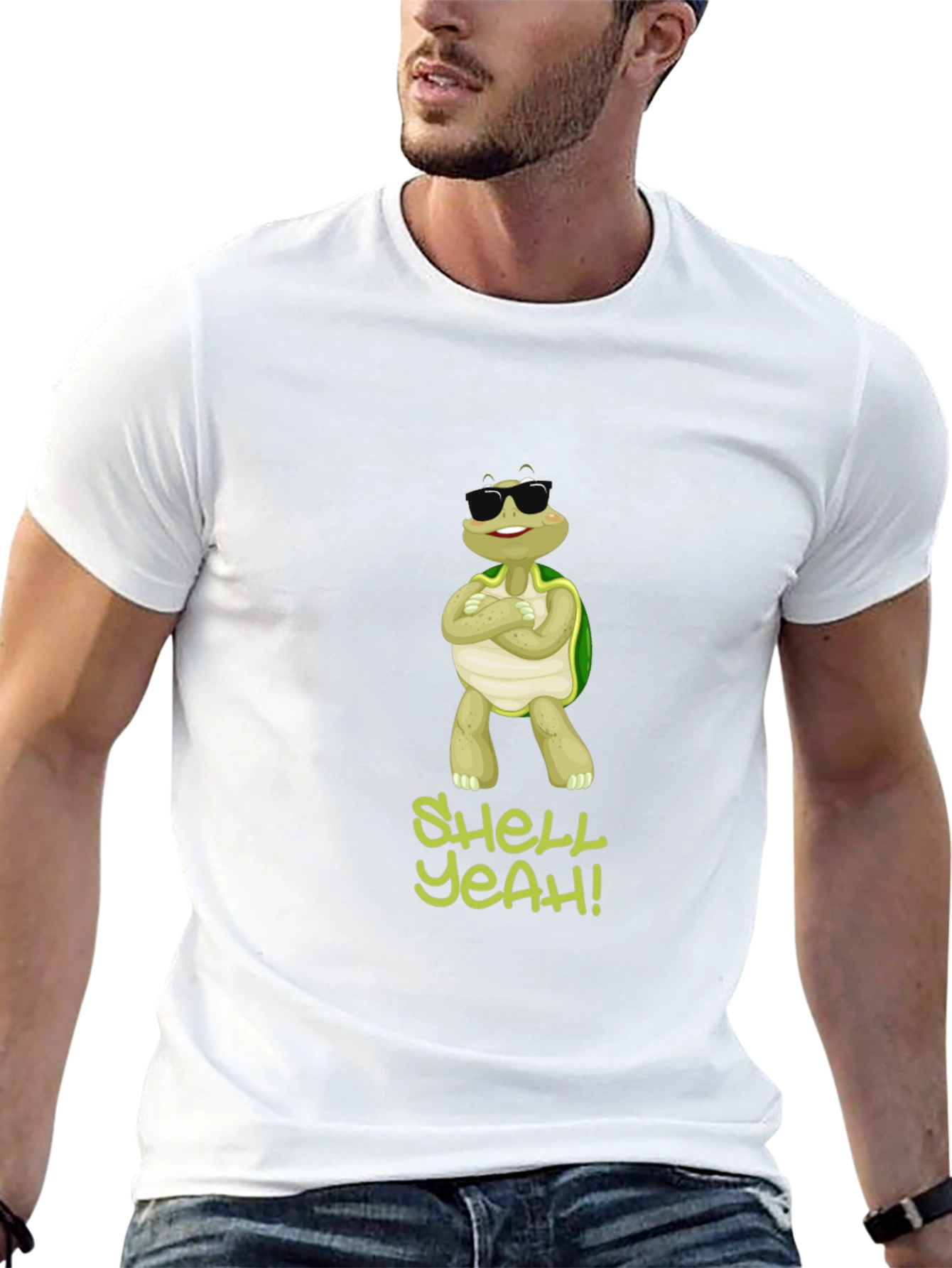 Shell Yeah! Turtle Graphic Tee - Cool and Comfy