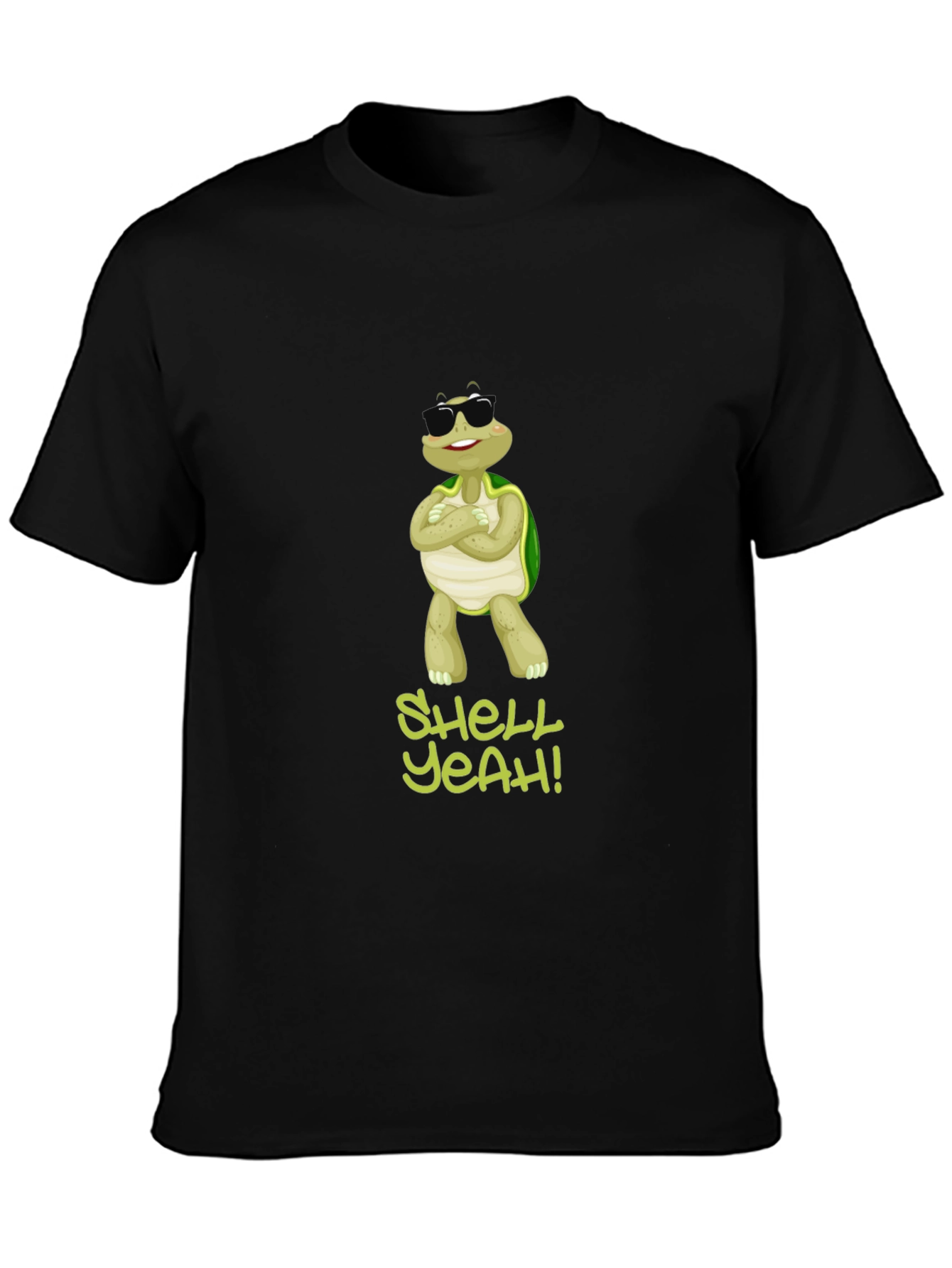 Shell Yeah! Turtle Graphic Tee - Cool and Comfy