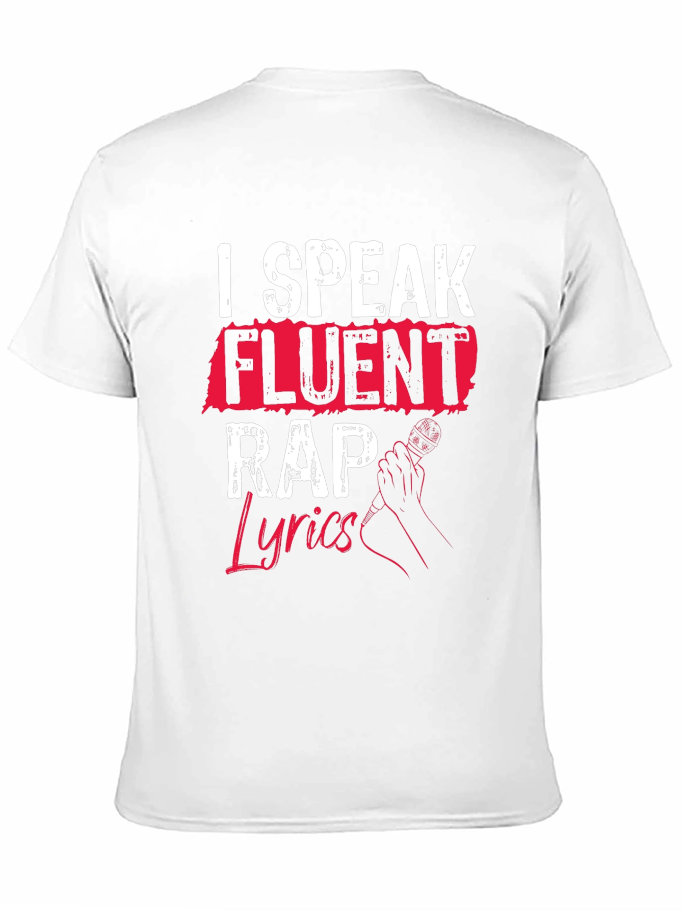 I Speak Fluent Rap Lyrics Black T-Shirt