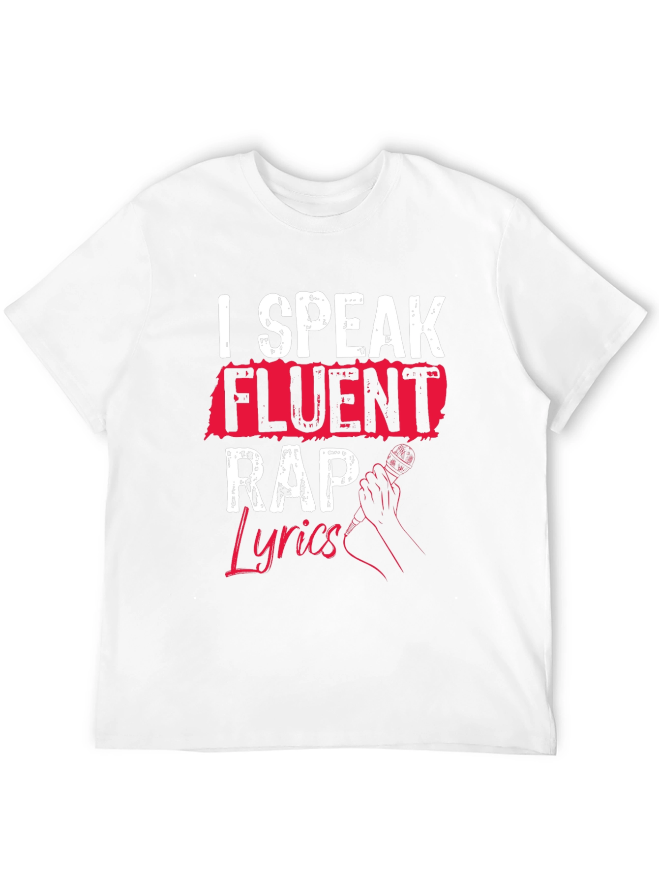 I Speak Fluent Rap Lyrics Black T-Shirt