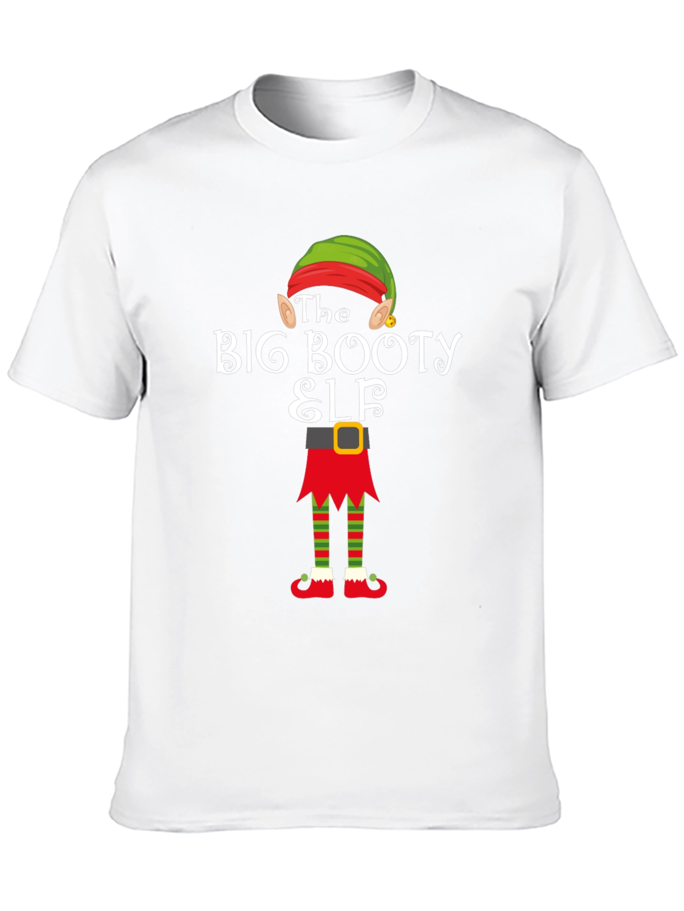 The Big Booty Elf T-Shirt - Funny Holiday Tee