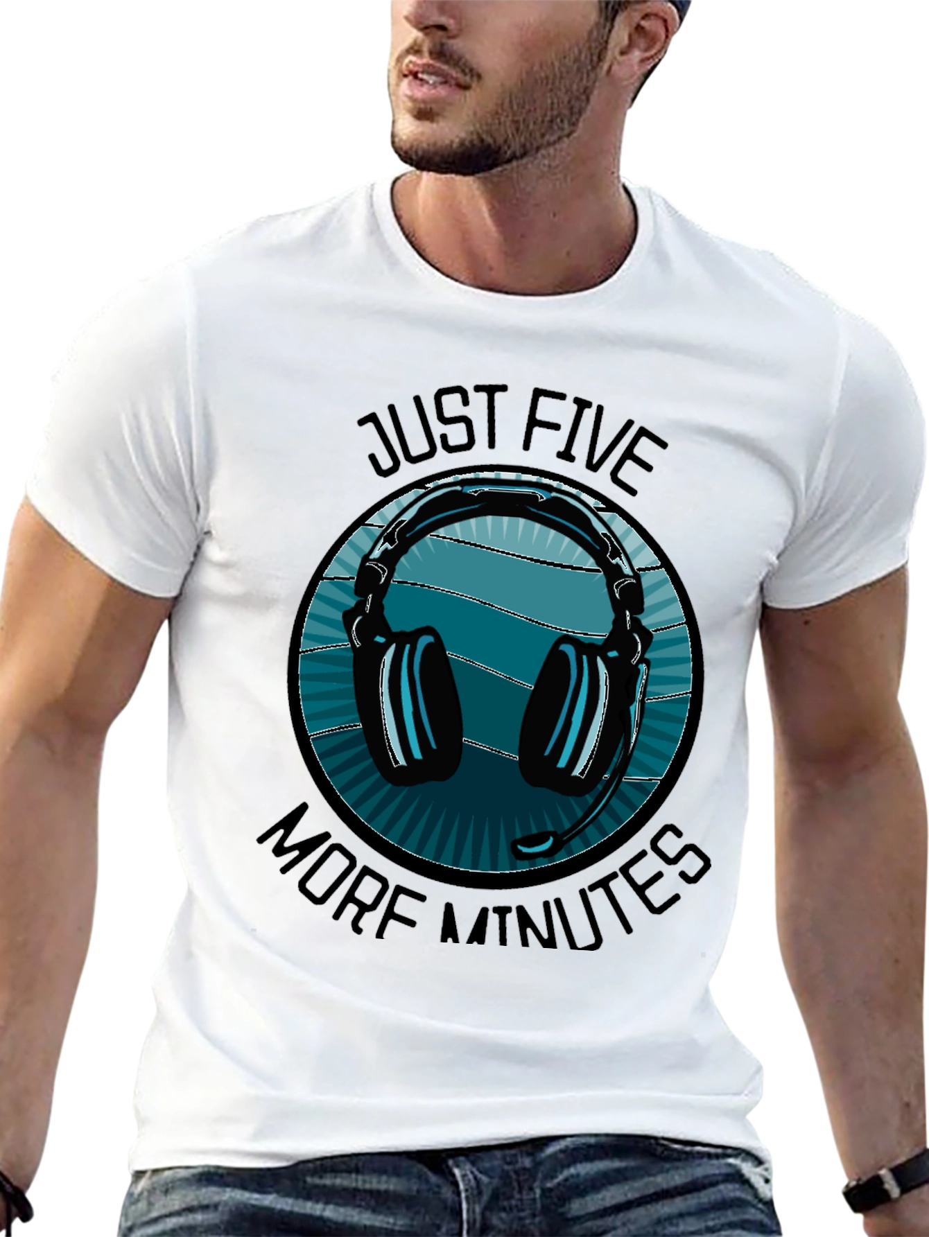 Just Five More Minutes Gaming Headset T-Shirt