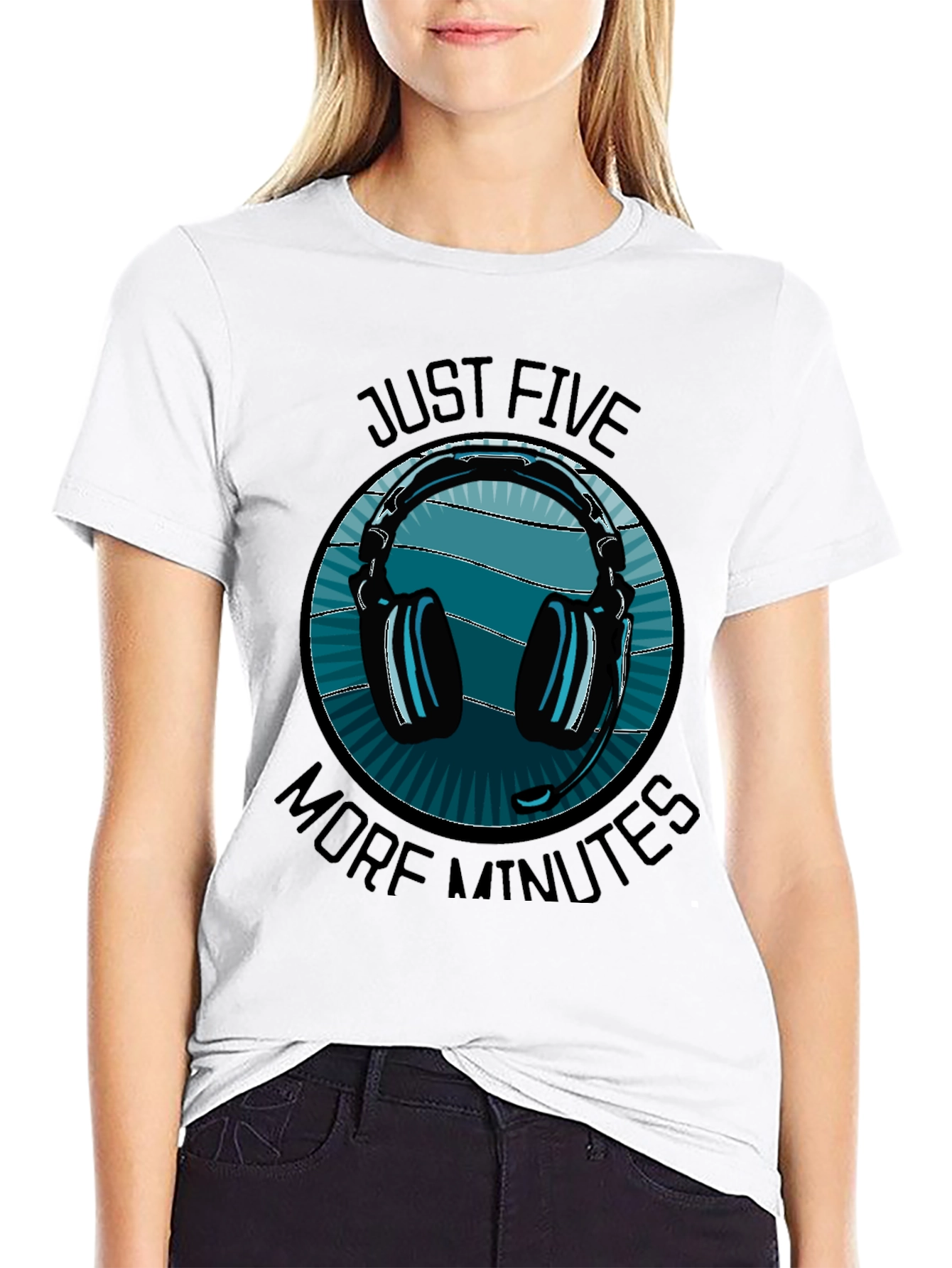 Just Five More Minutes Gaming Headset T-Shirt