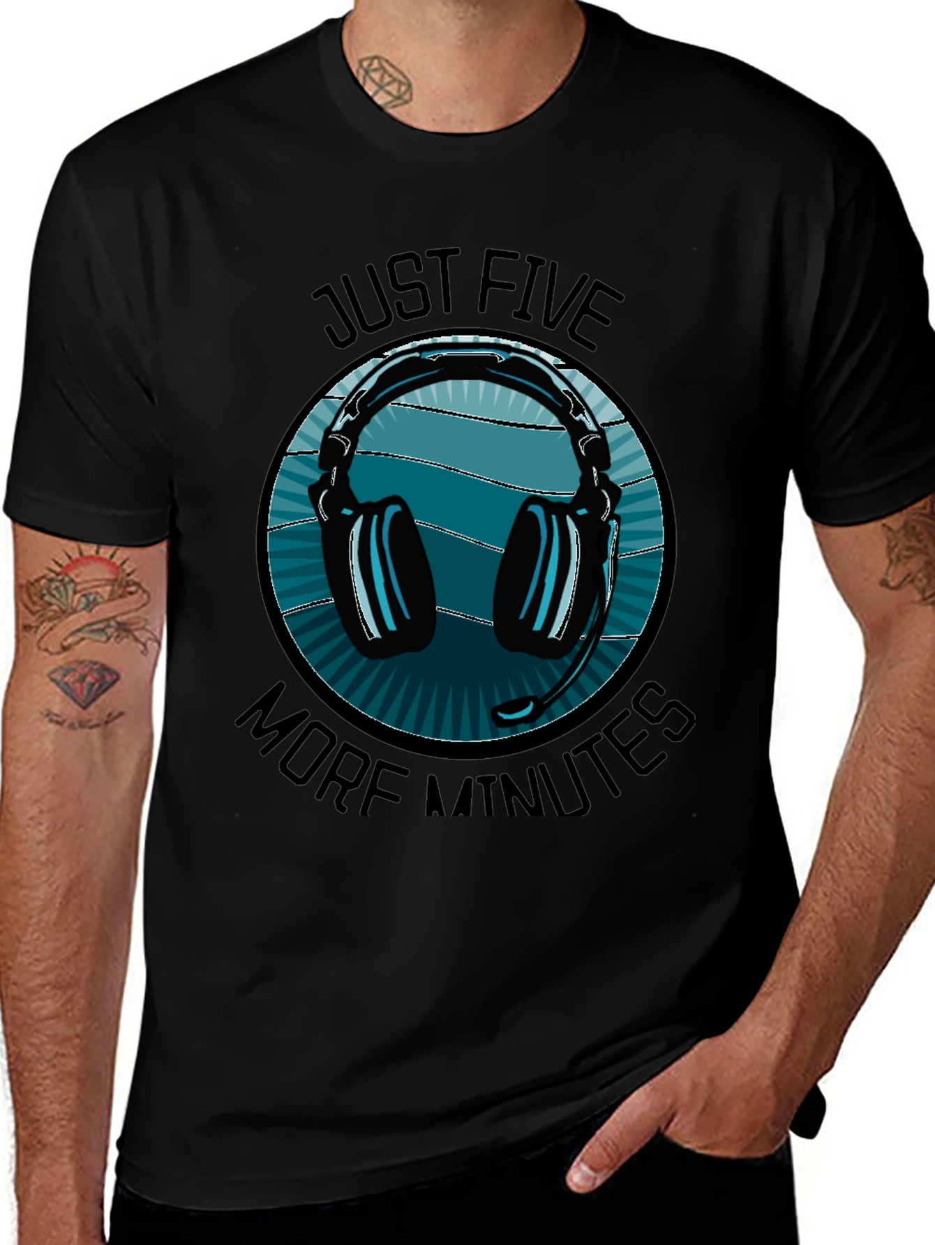 Just Five More Minutes Gaming Headset T-Shirt