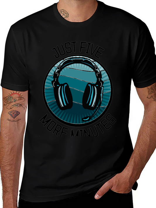 Just Five More Minutes Gaming Headset T-Shirt