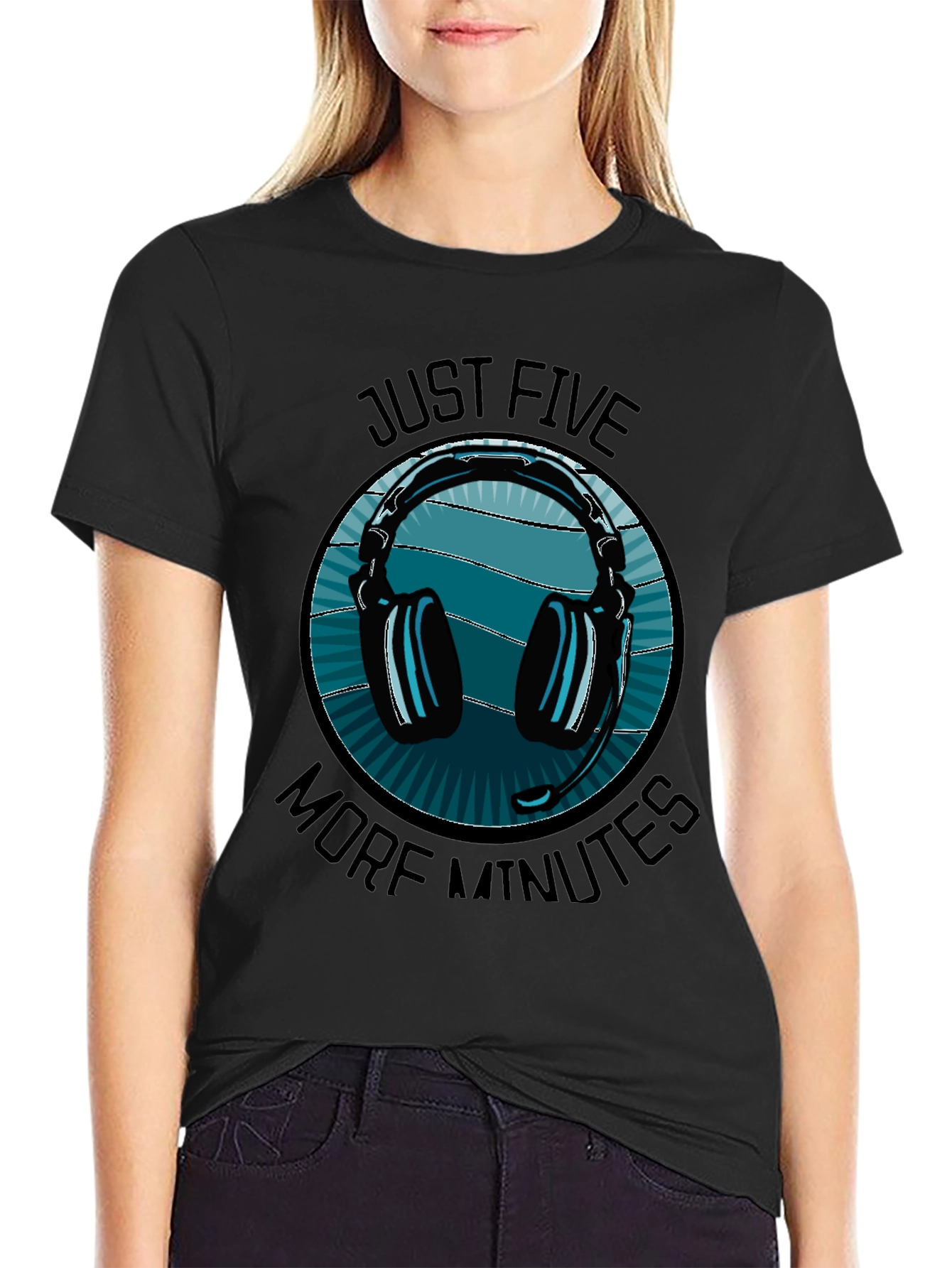 Just Five More Minutes Gaming Headset T-Shirt
