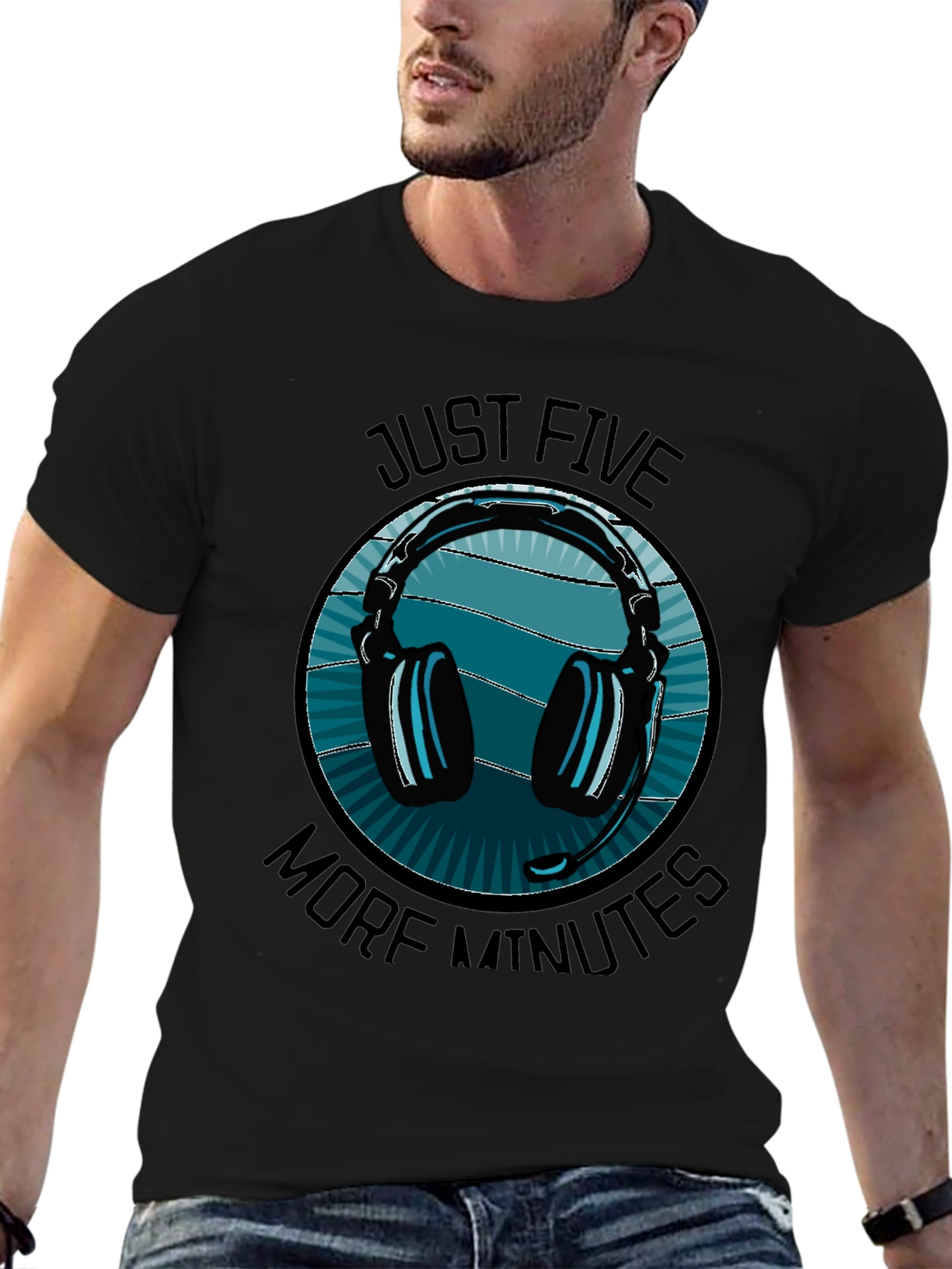 Just Five More Minutes Gaming Headset T-Shirt
