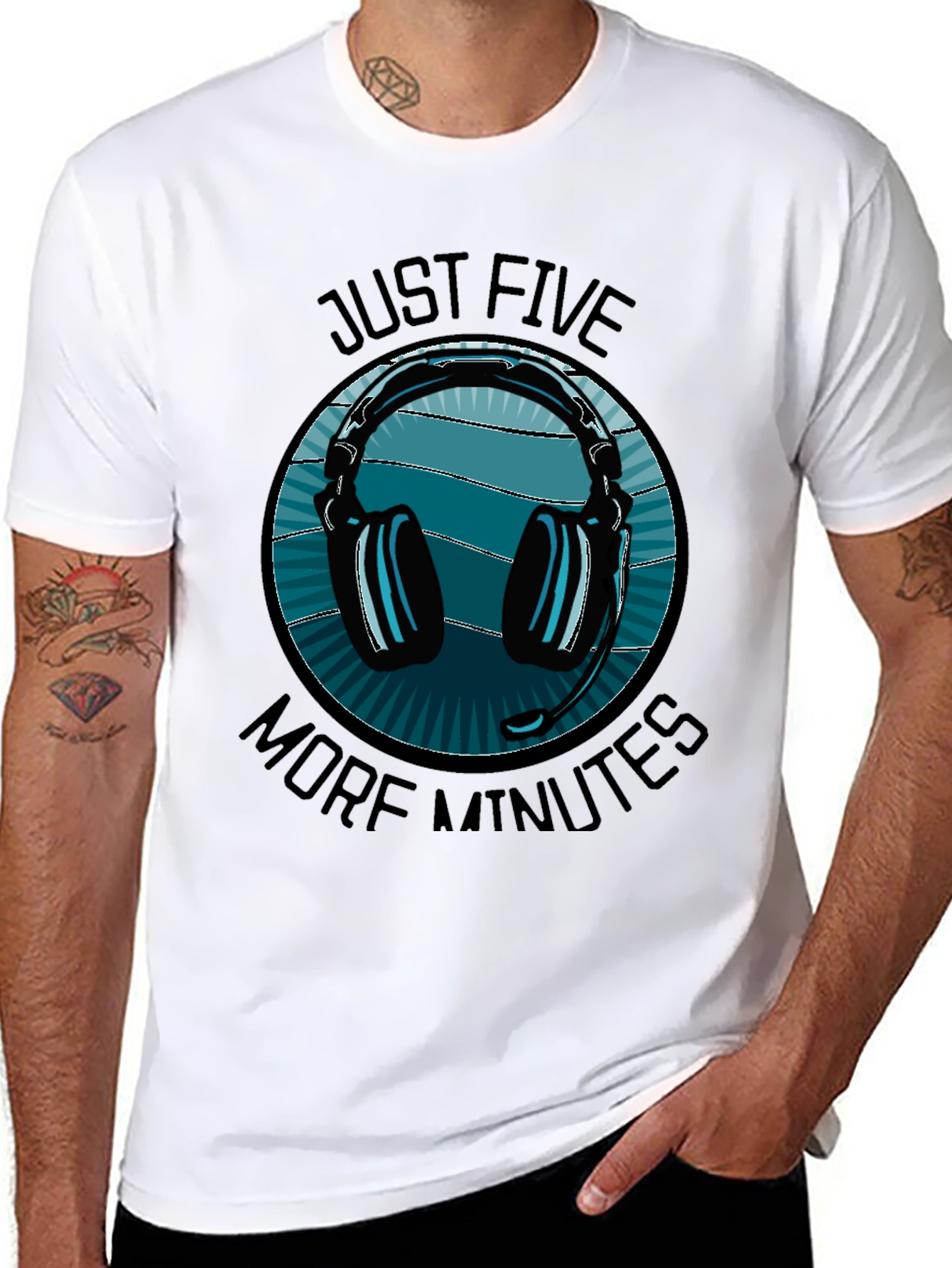 Just Five More Minutes Gaming Headset T-Shirt