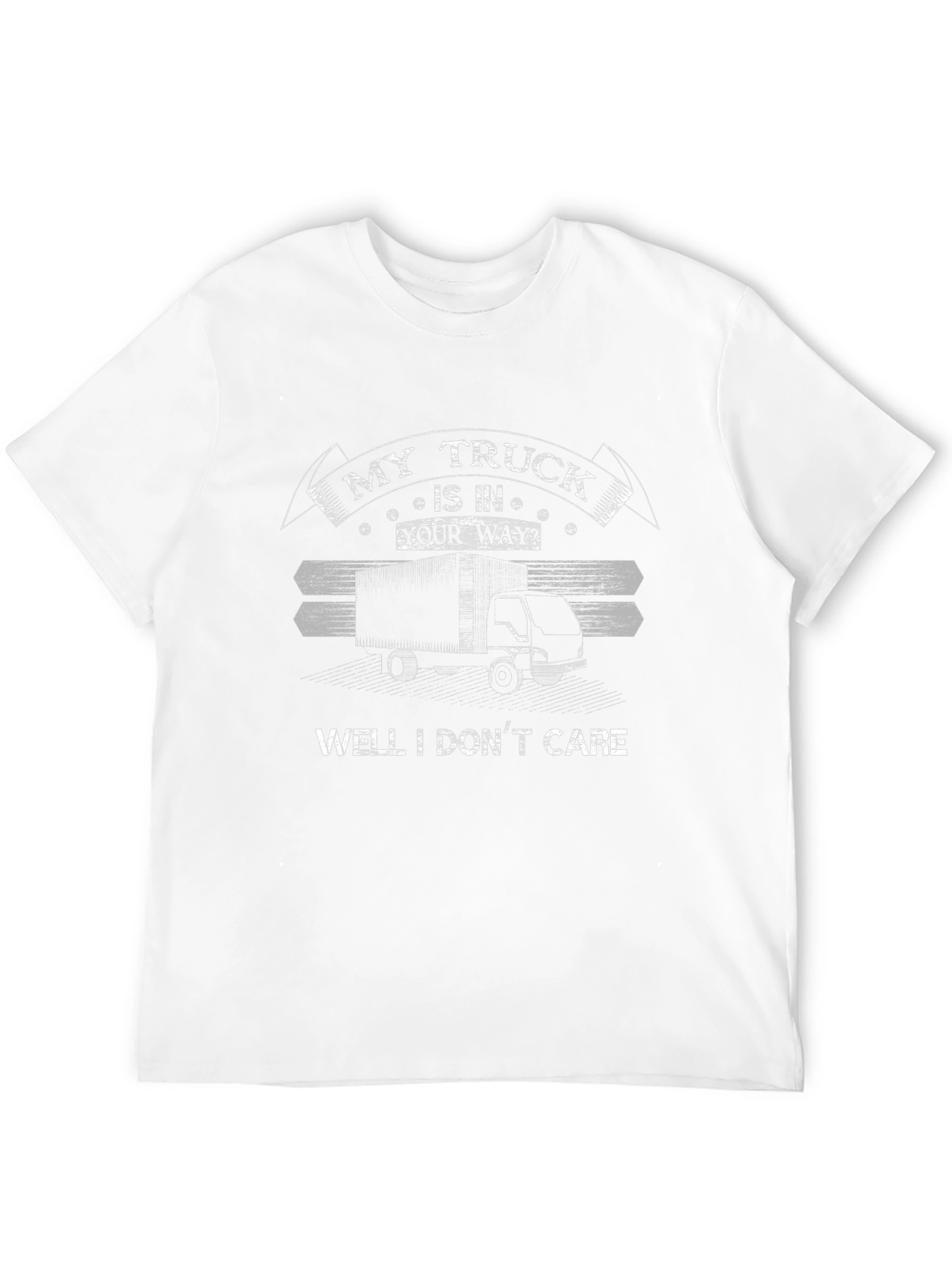 My Truck is in Your Way Funny Black T-Shirt