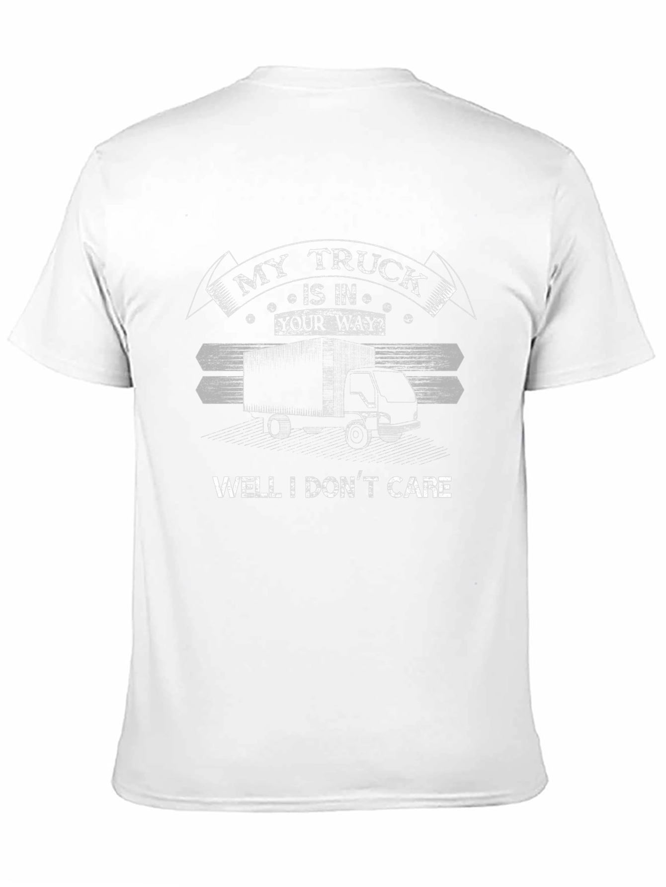 My Truck is in Your Way Funny Black T-Shirt