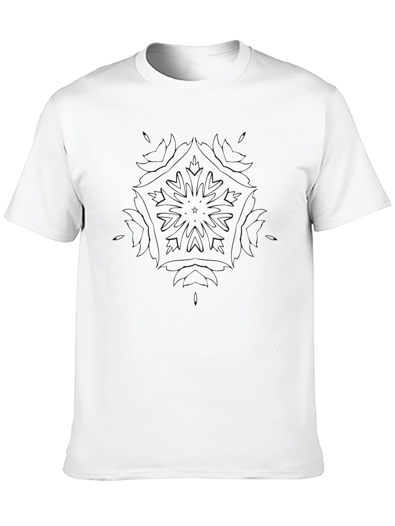 Black Mandala Graphic Tee - Soft Style