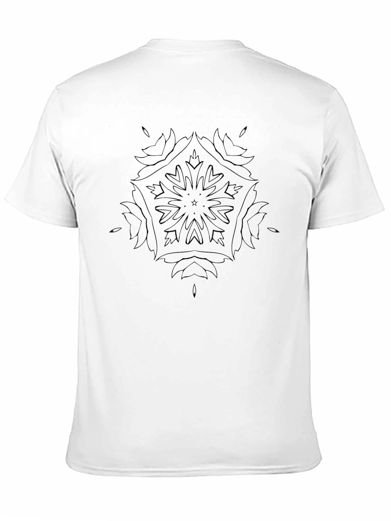 Black Mandala Graphic Tee - Soft Style