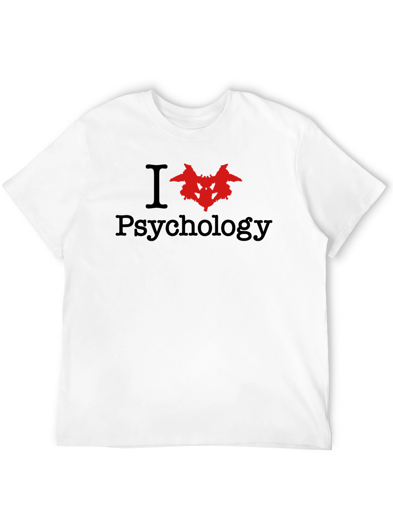 I Love Psychology T-Shirt Rorschach Test Design